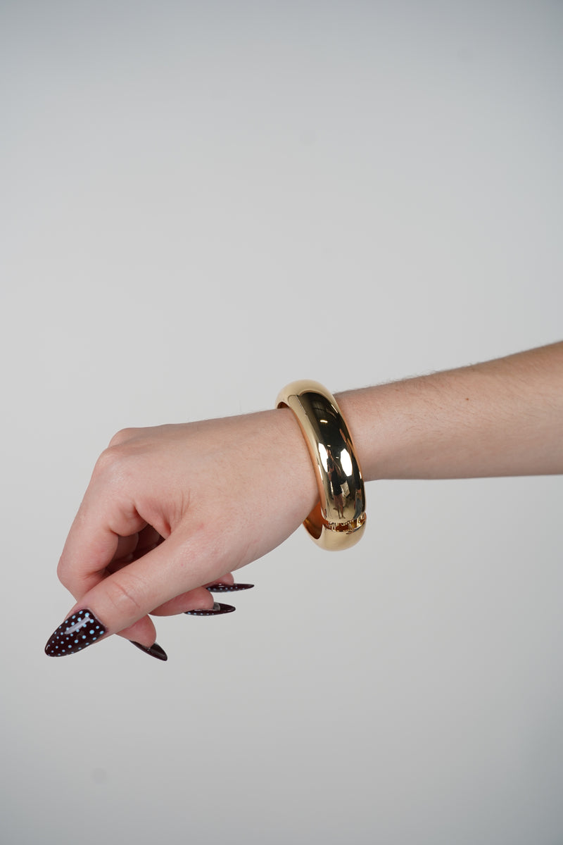 Teno Chunky Bracelet – Bold Gold Arm Cuff