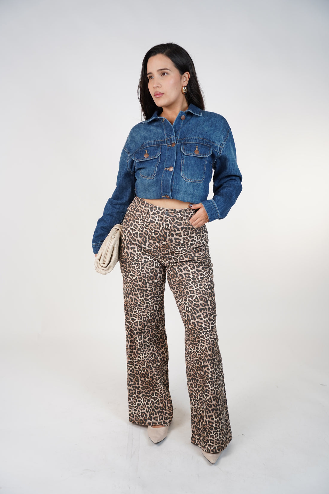 Javini Leopard WideLeg Jeans – Bold Chic Statement Denim