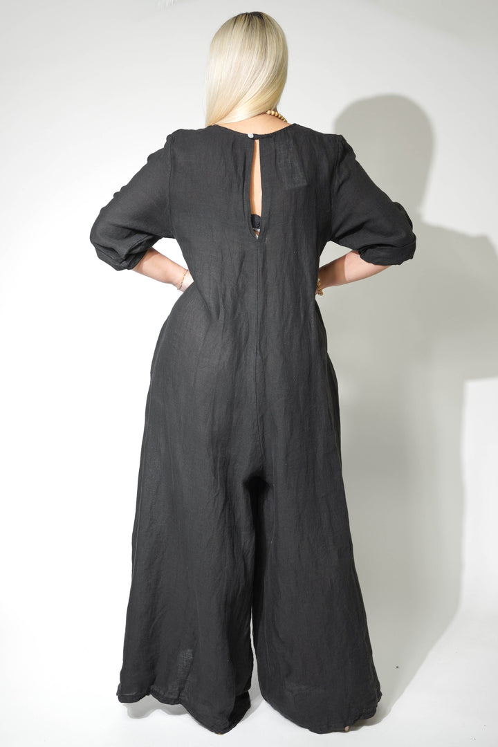 Alina Linen Jumpsuits - Carema Boutique