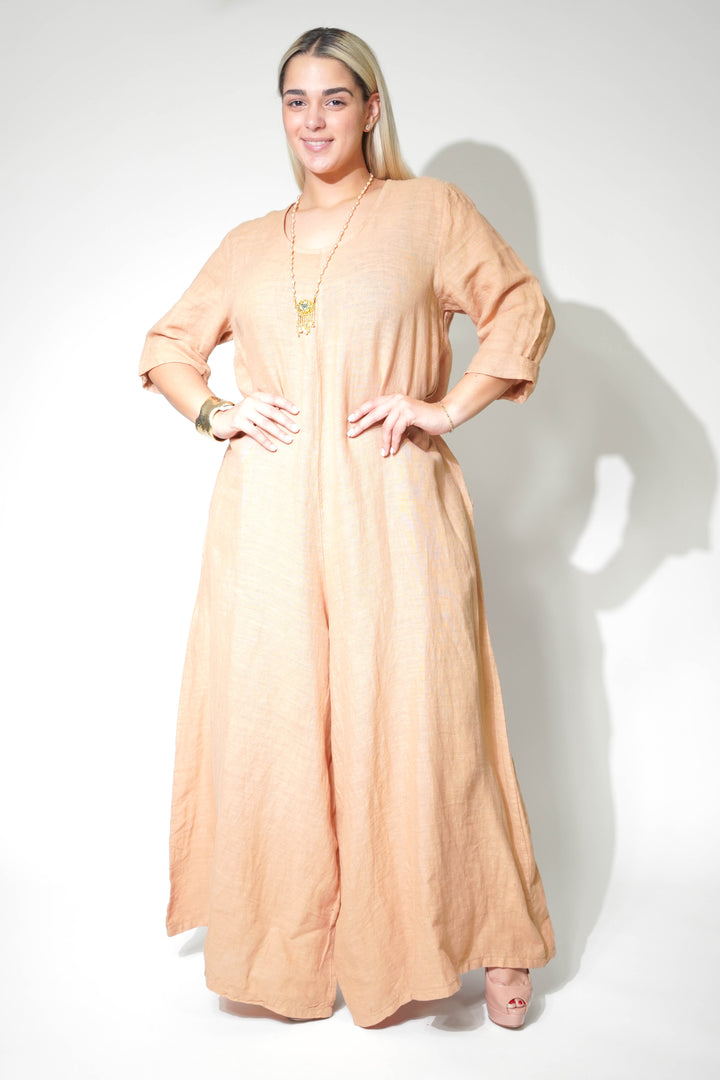 Alina Linen Jumpsuits - Carema Boutique