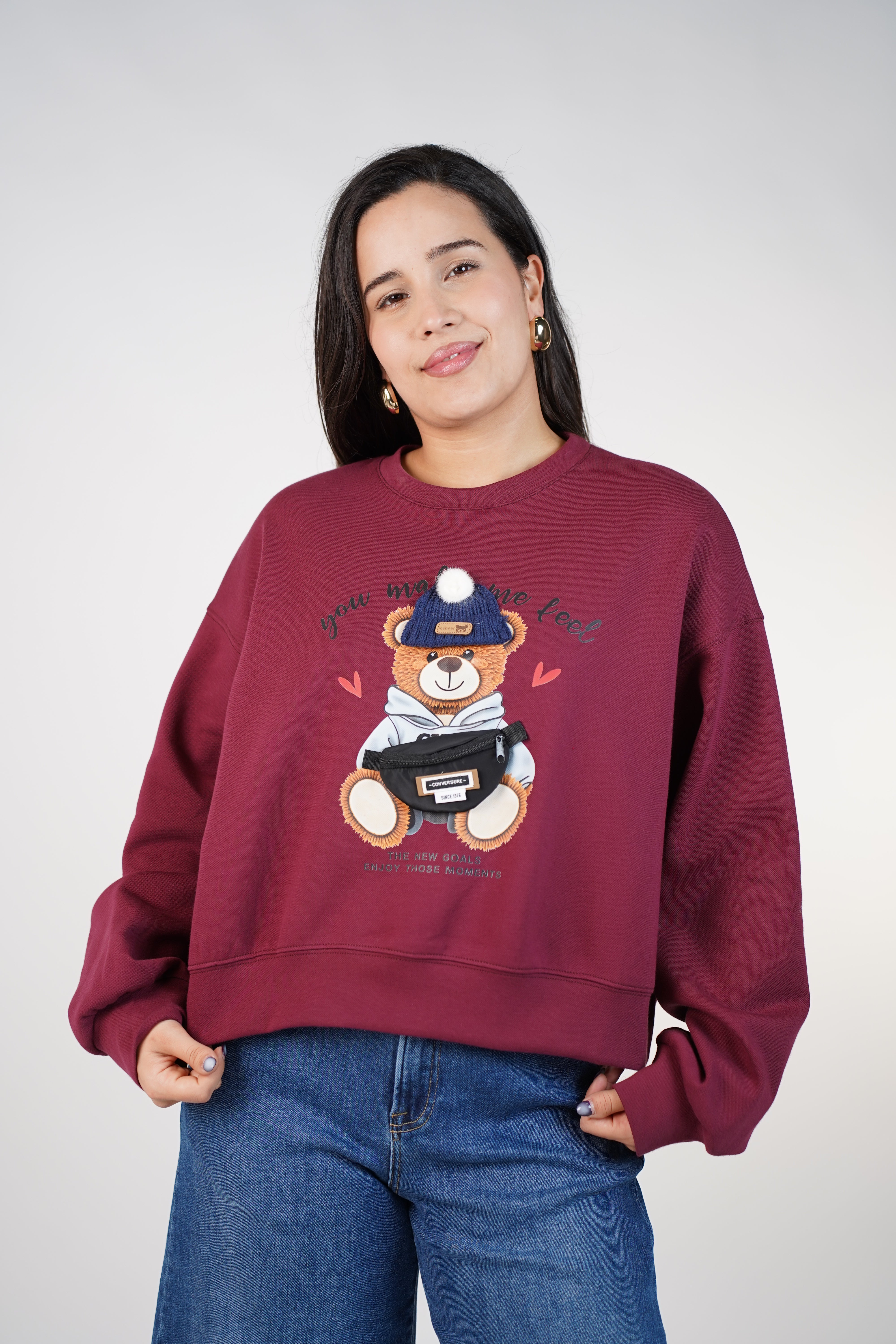 Snuggle Love Bear Sweater – Cozy Cute Heartfelt Graphic