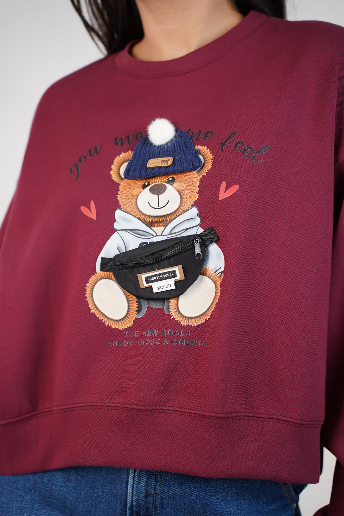 Snuggle Love Bear Sweater – Cozy Cute Heartfelt Graphic
