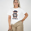 Yanel Baby Bear Graphic Top – Soft White Tee with 3D Bear and Streetwear Vibes