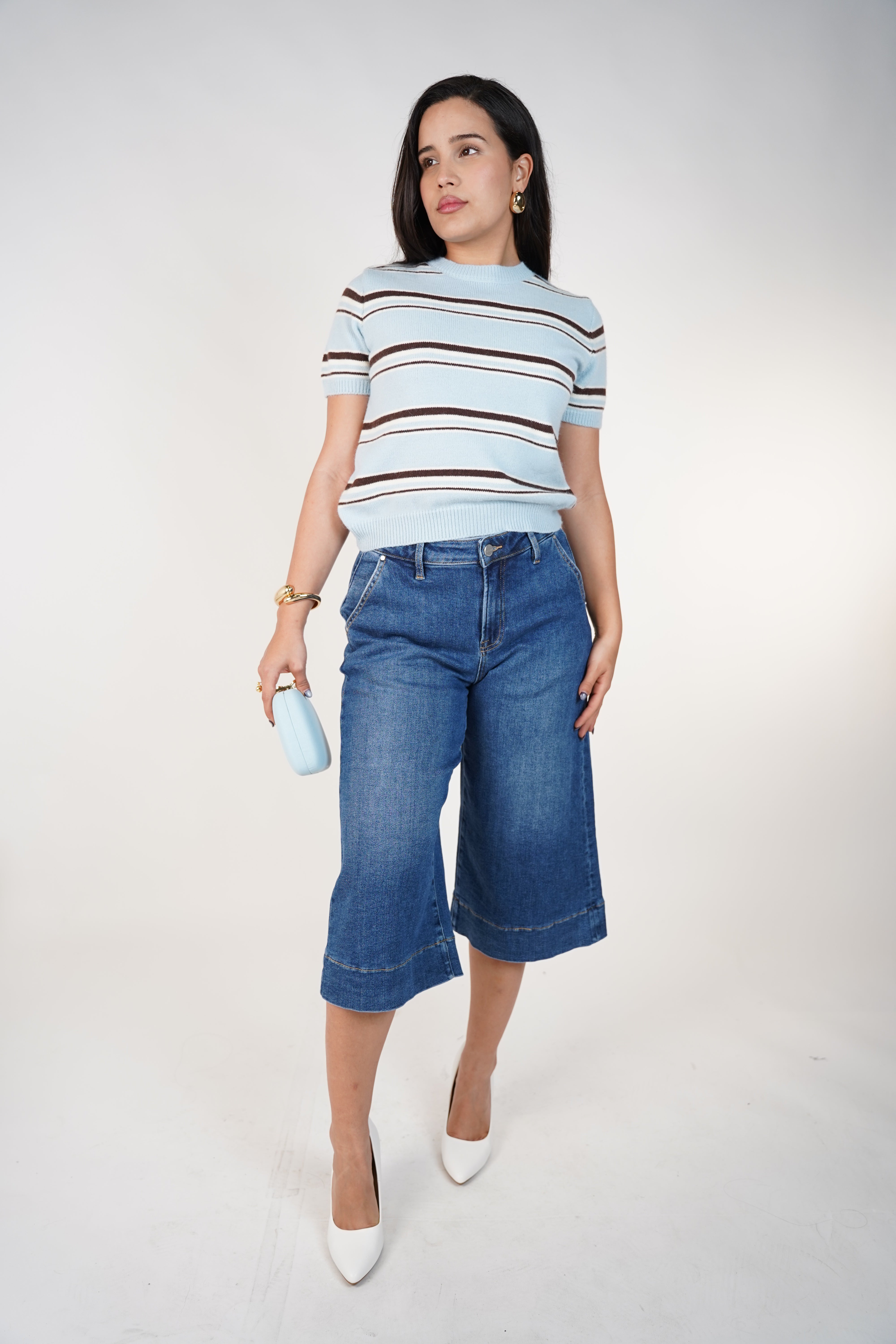 Ismera Cropped Jeans – Modern Wide-Leg Denim Culotte