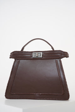 Solenne Leather Bag – Elegant Top-Handle Statement Purse