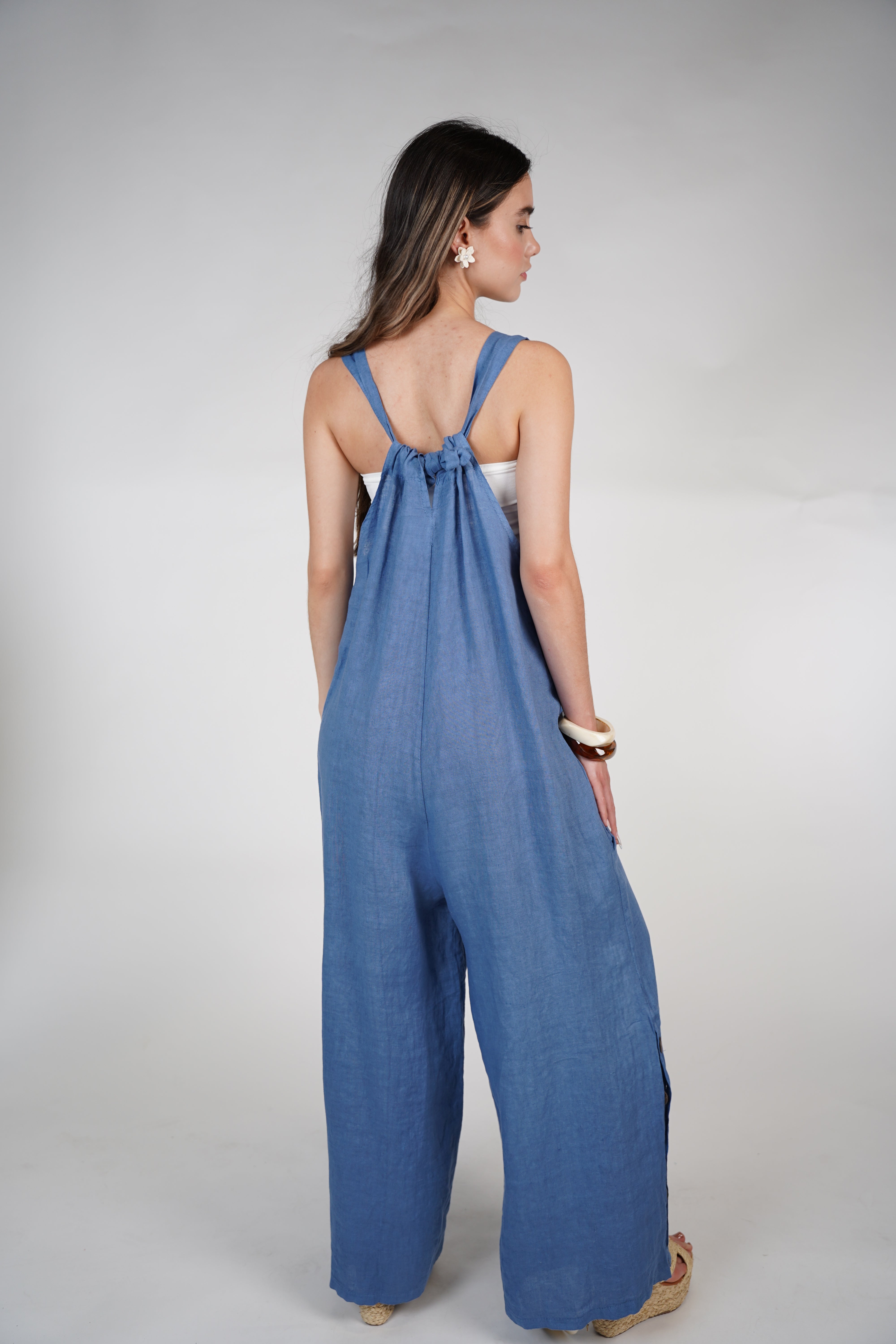 Soleil Linen Jumpsuit – Lightweight Wide-Leg One-Piece