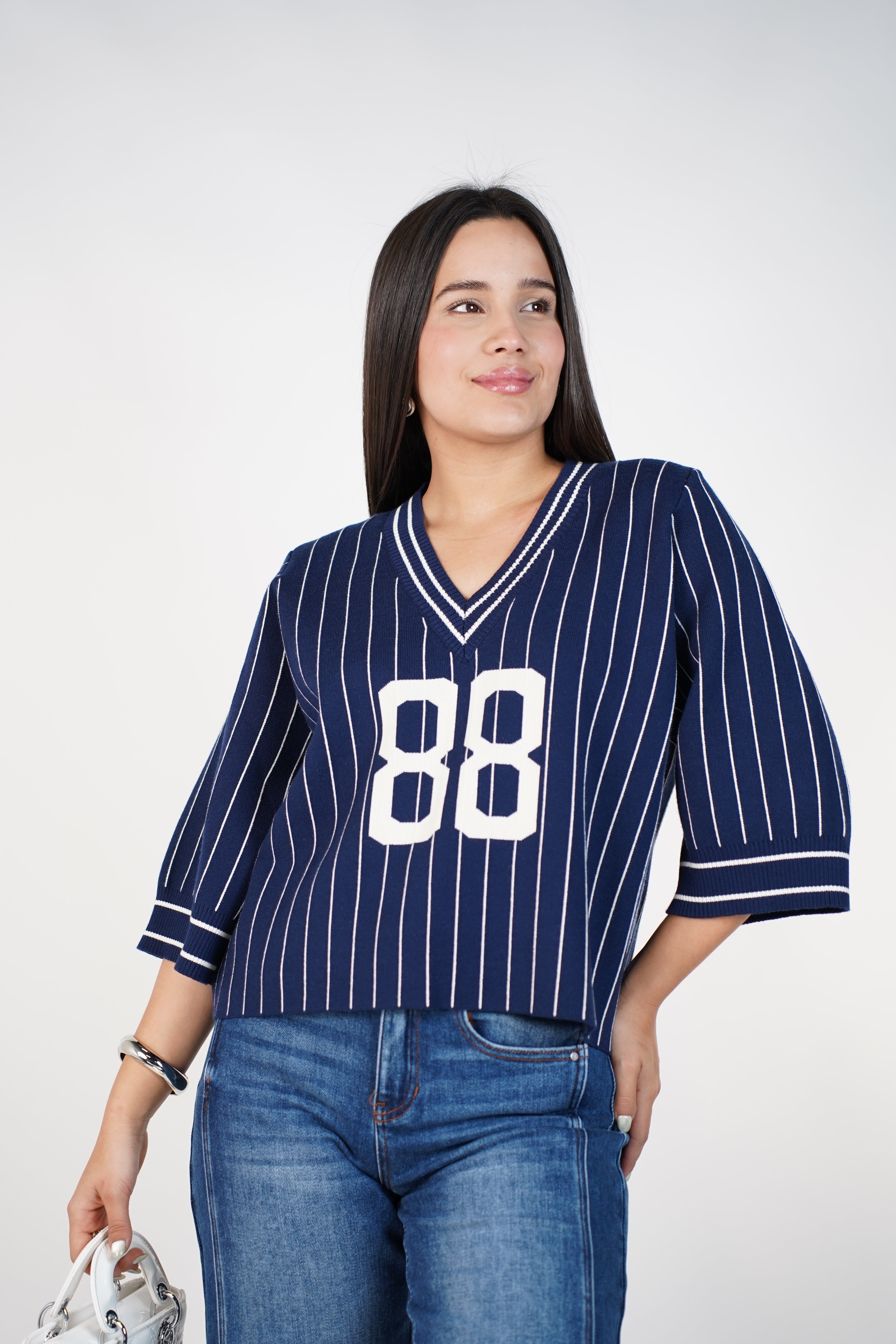 Game Day Sweater Top – Sporty, Chic & Effortless