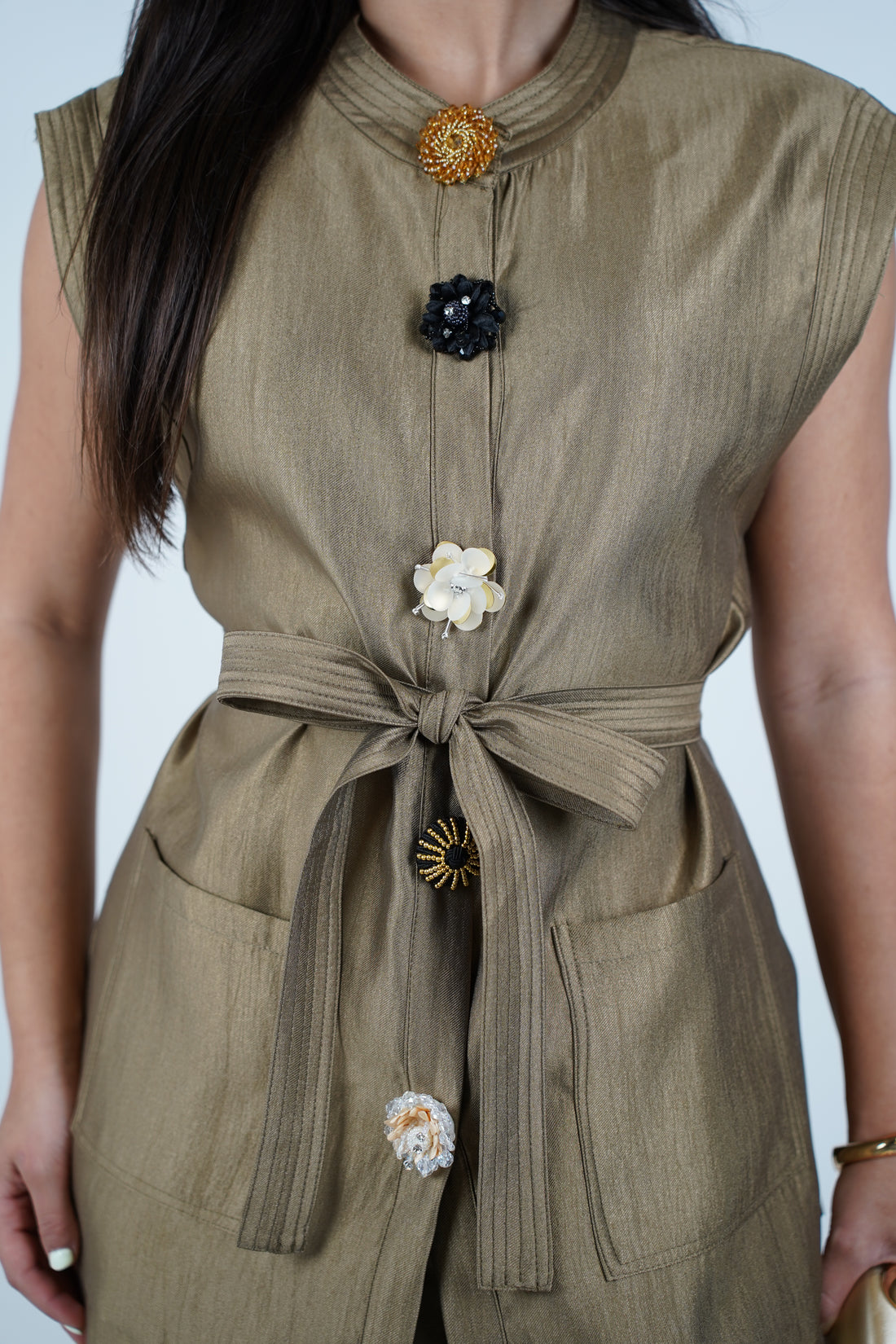 Zoya Elegant Pants Set – Golden Grace in Motion