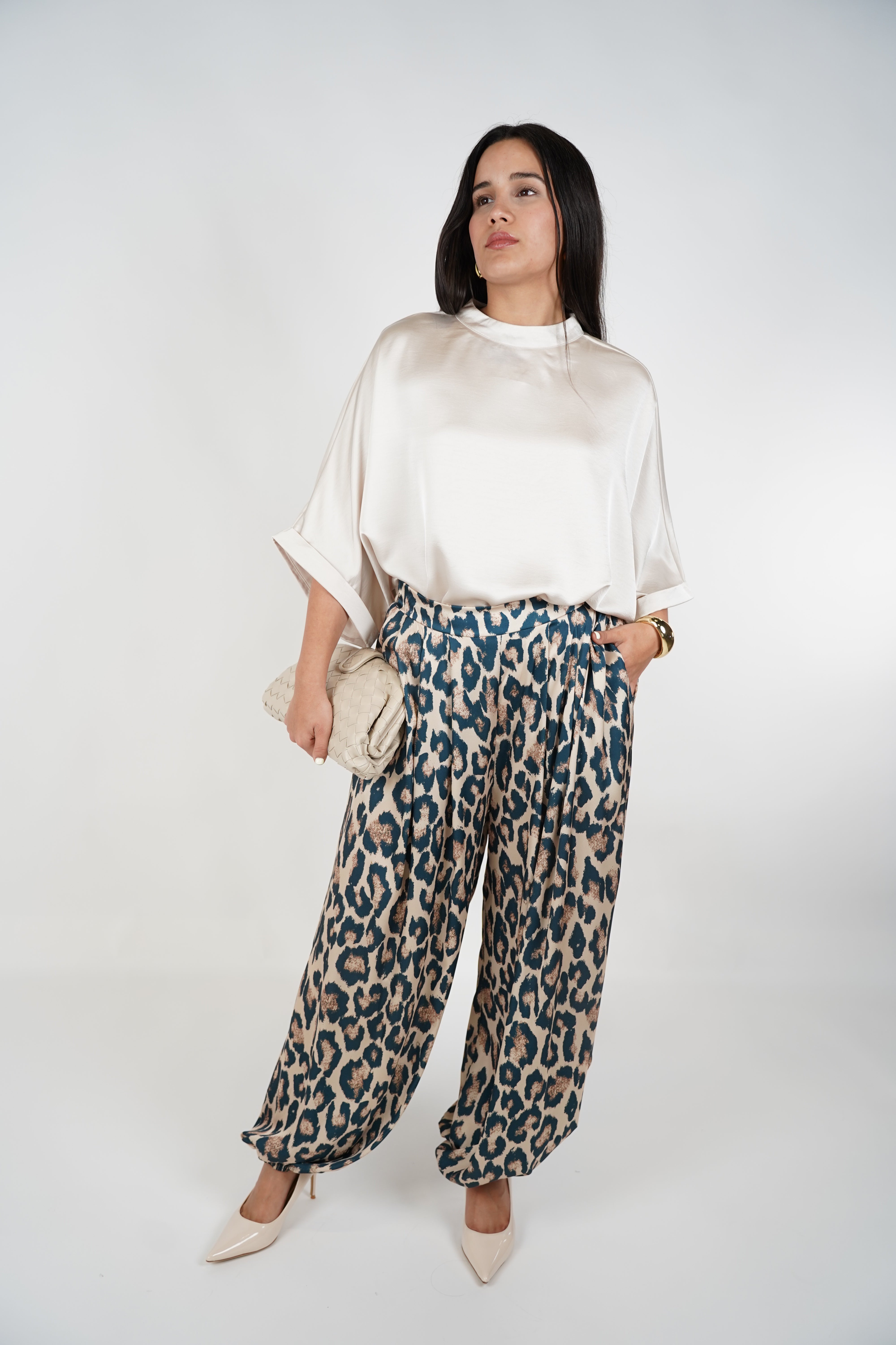 Alia Stamped Aladdin Joggers – Bold Leopard Meets Luxe Ease