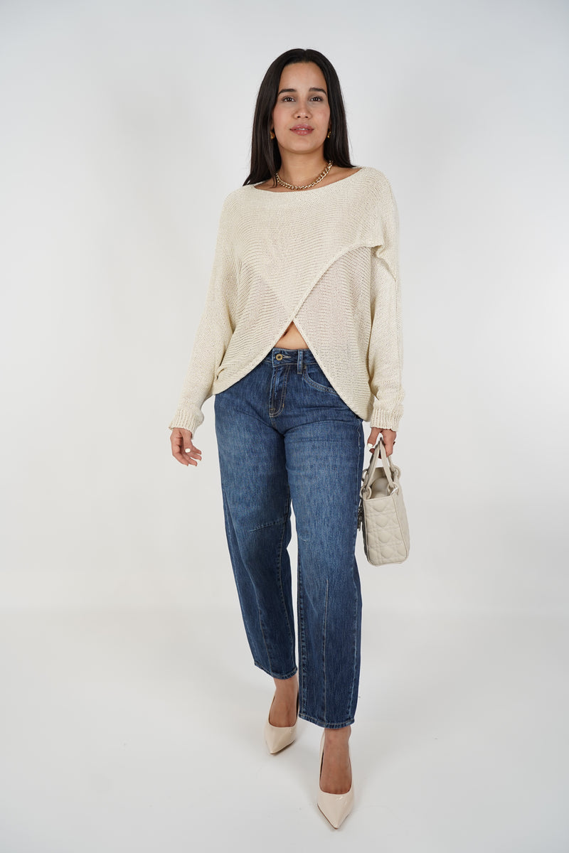 Meyi Barrel Jeans – Colombian No-Stretch Denim with Modern Structure