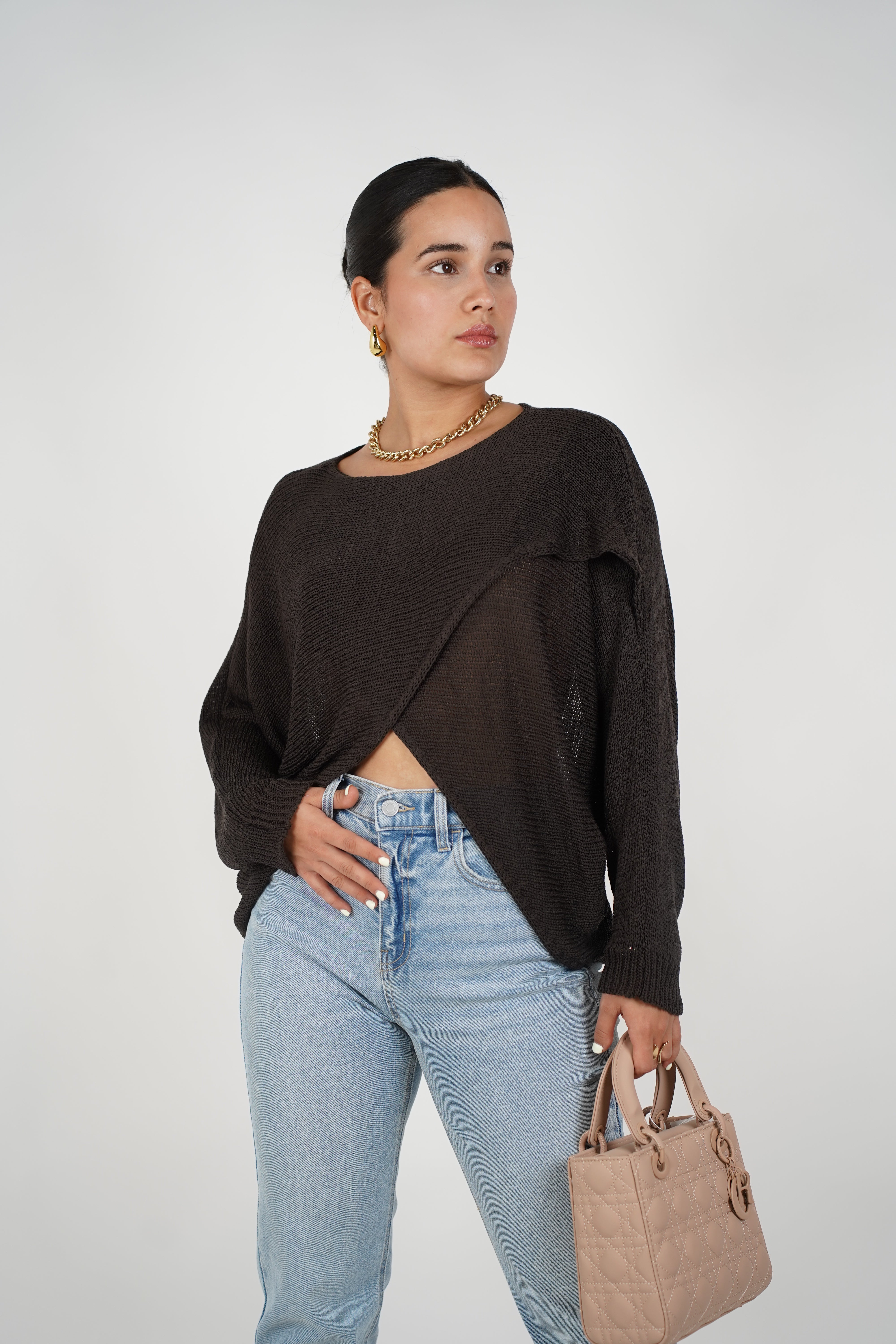 Nelly Cardigan Sweater – Effortless Wrap Comfort in Knit