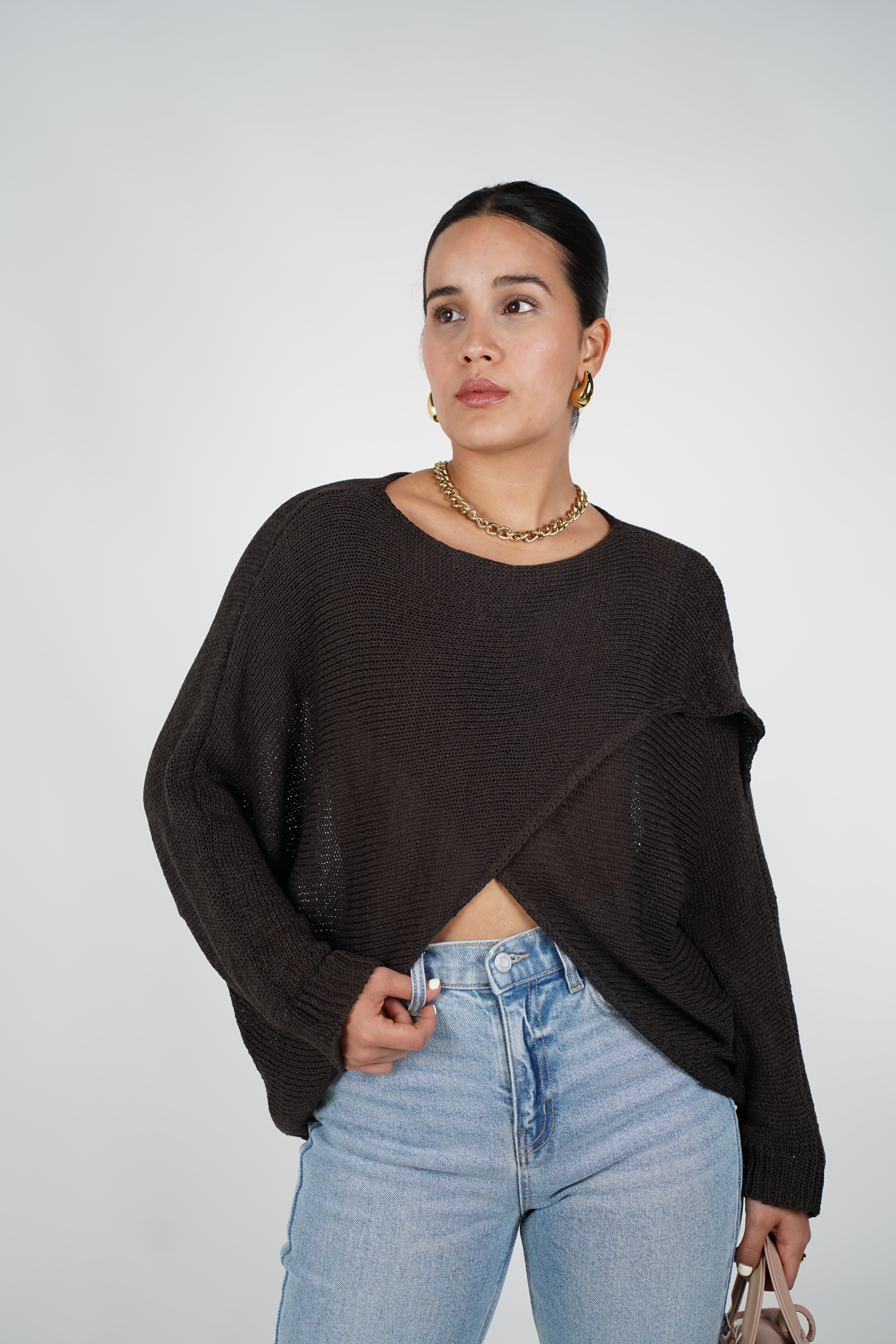 Nelly Cardigan Sweater – Effortless Wrap Comfort in Knit