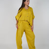Jovina Linen Flower Pants Set – Effortless Breezy Style