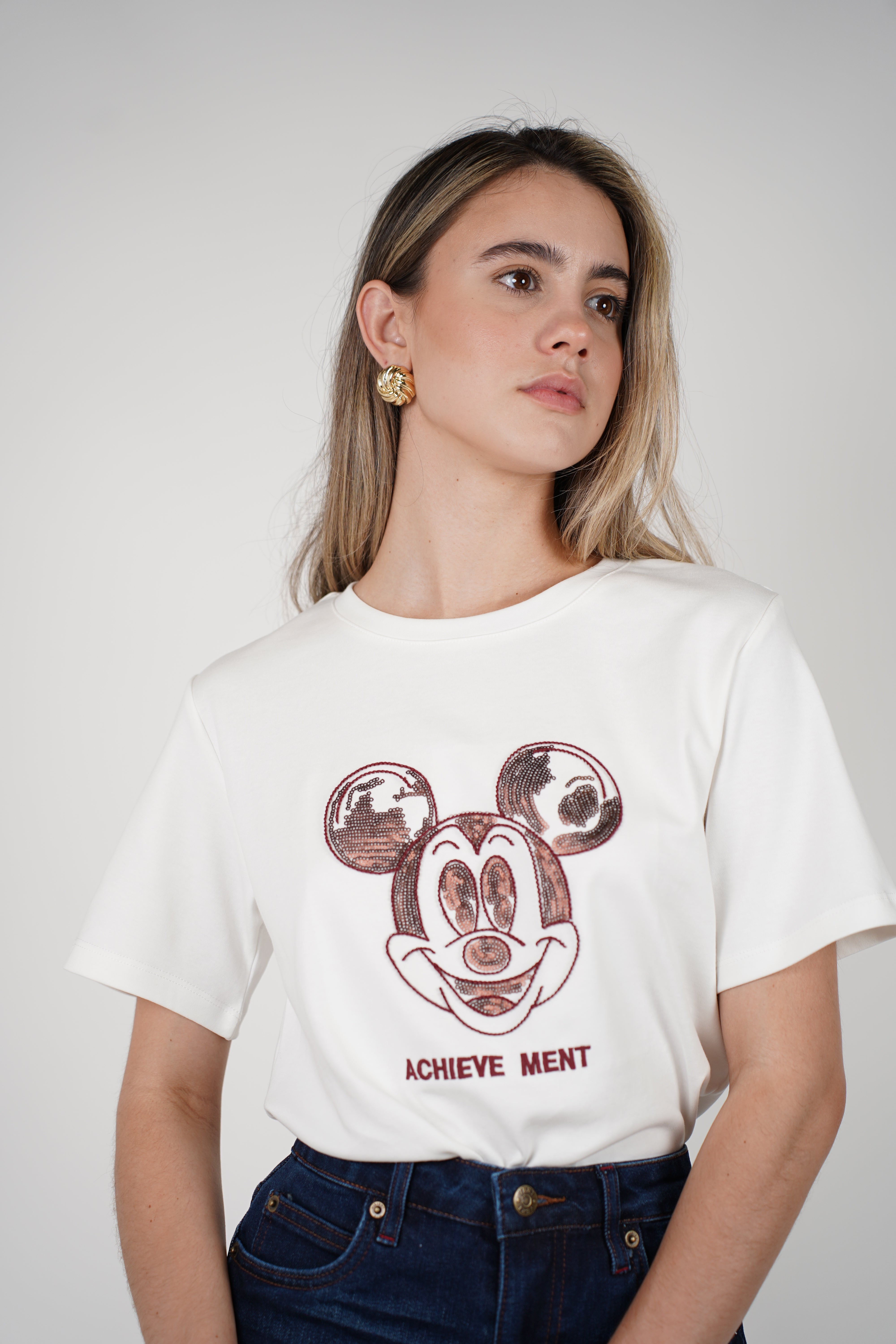 Soveli Mickey Top – Playful Sequin Detail Tee