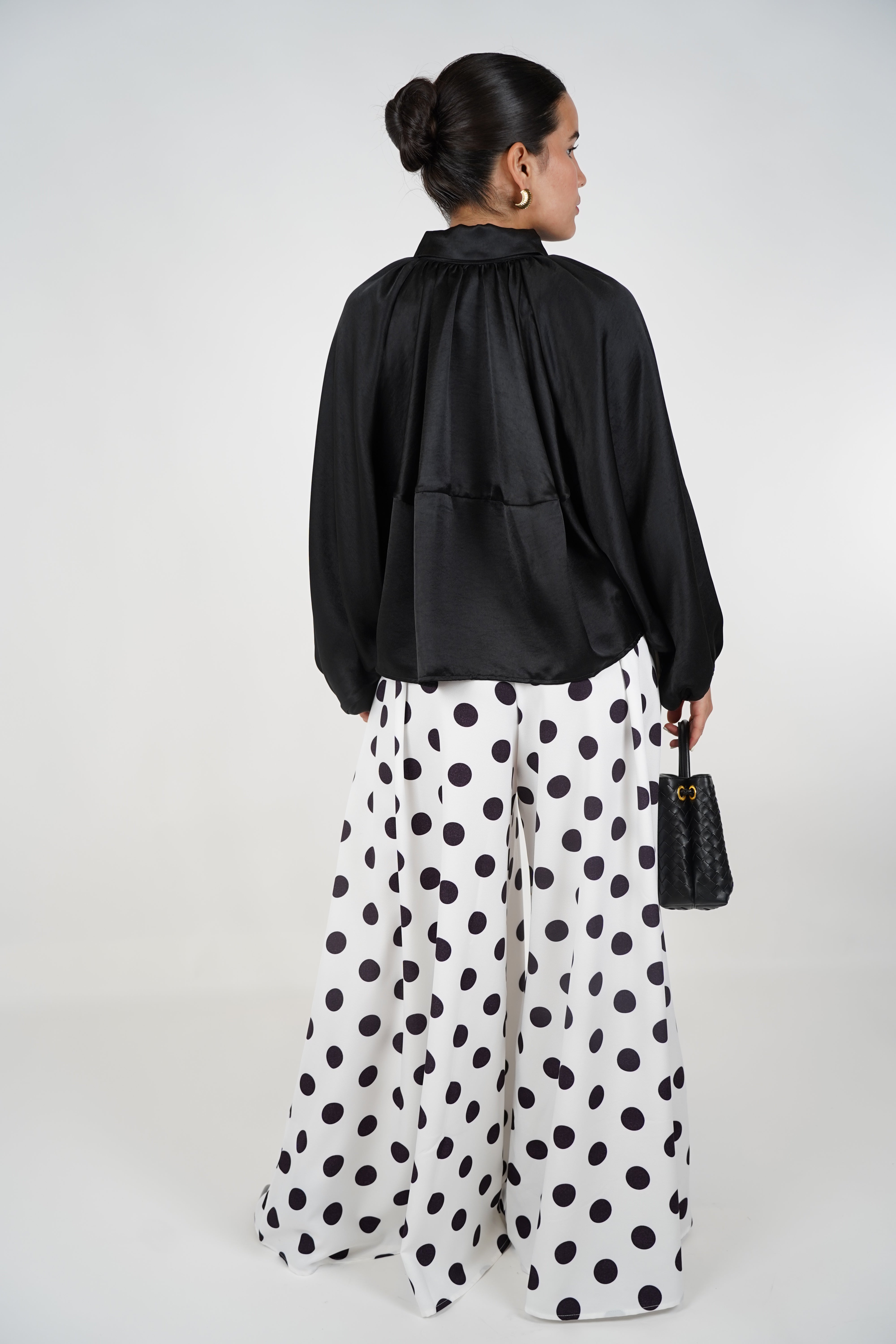 Ruby Polka Dot Palazzo Pants – Statement Volume with Retro Charm