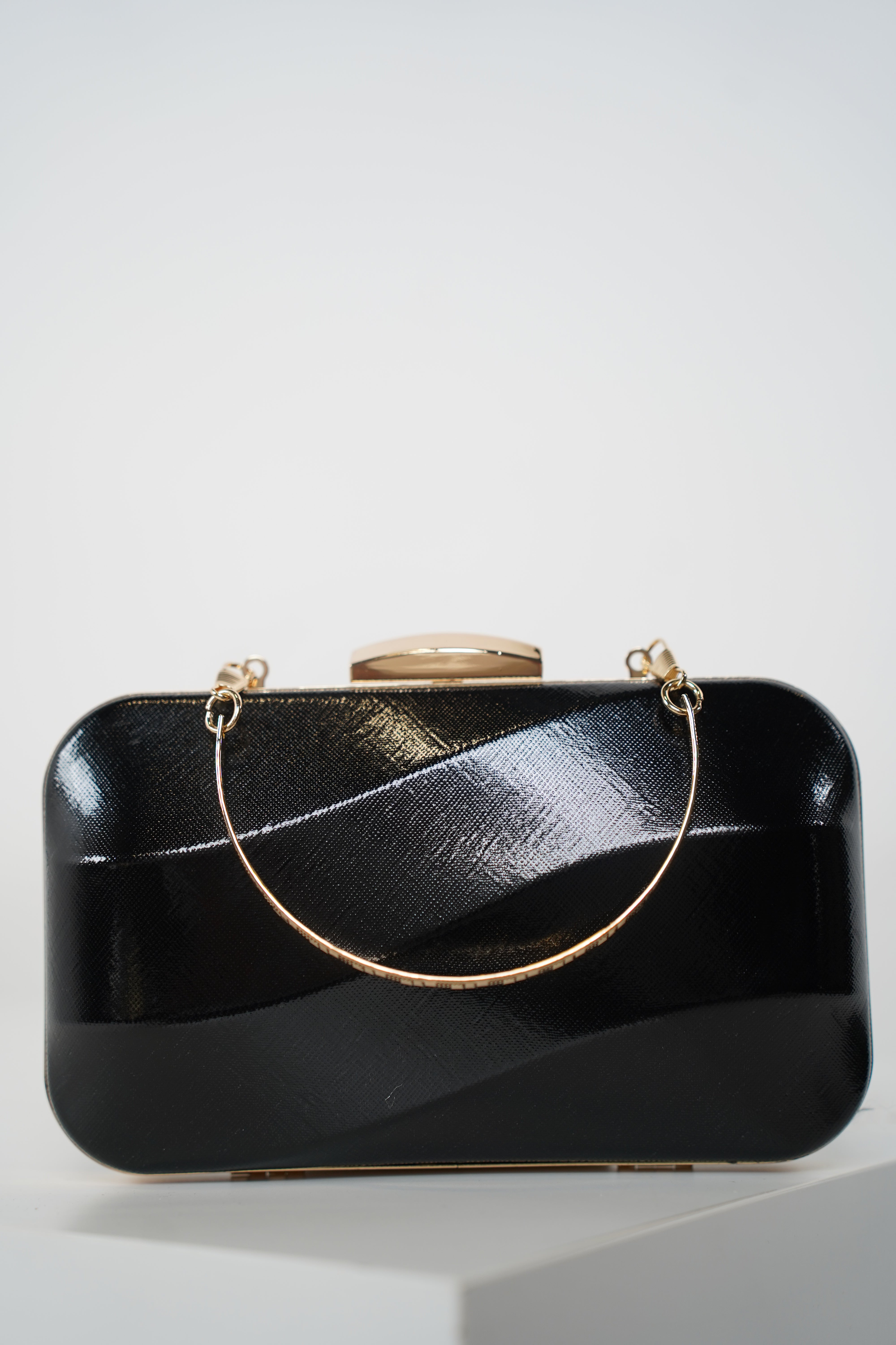 Talia Elegant Clutch – Luxe Shine in Gold or Black
