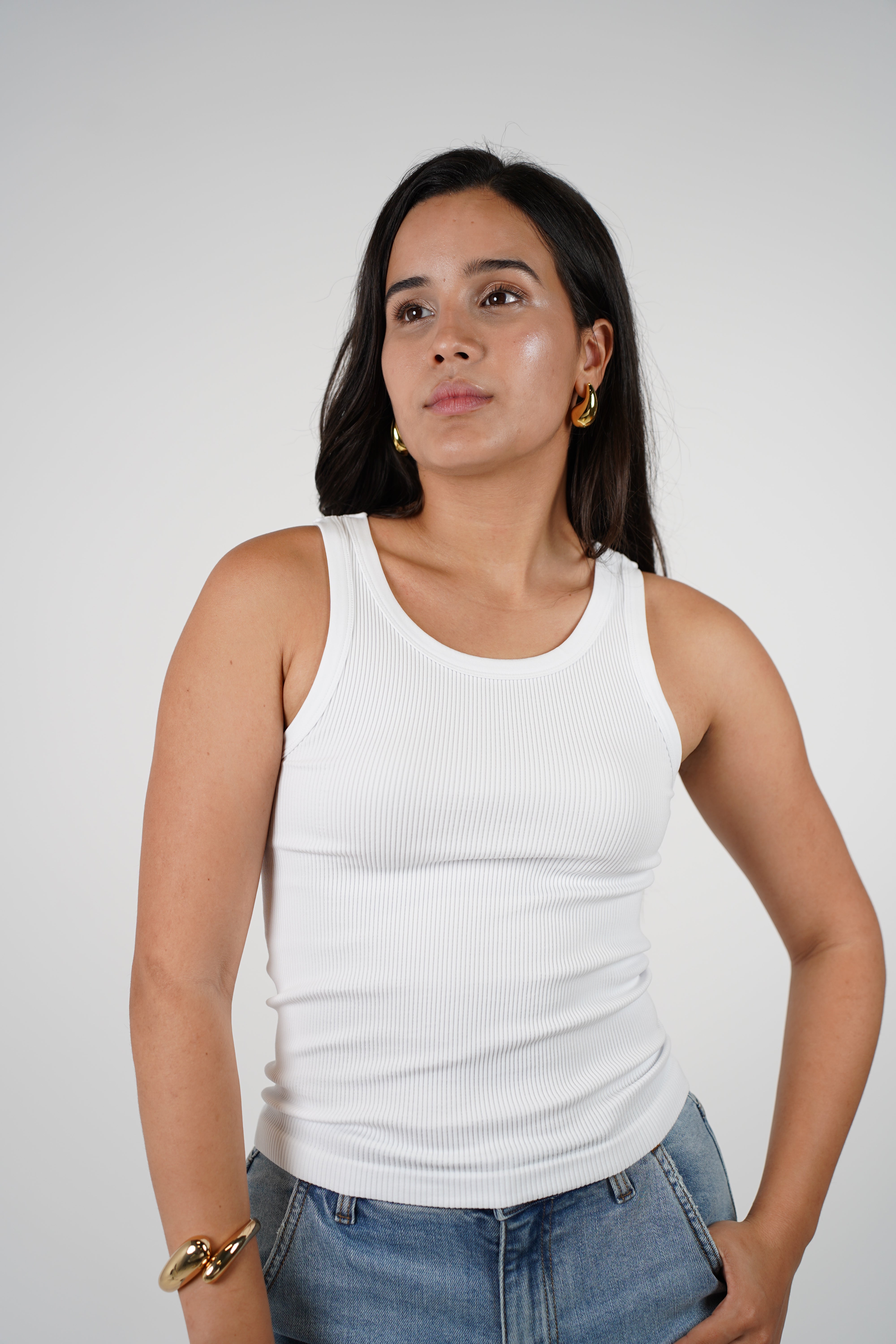 Calen Ribbed Tank Top – Soft Basic Layering Piece