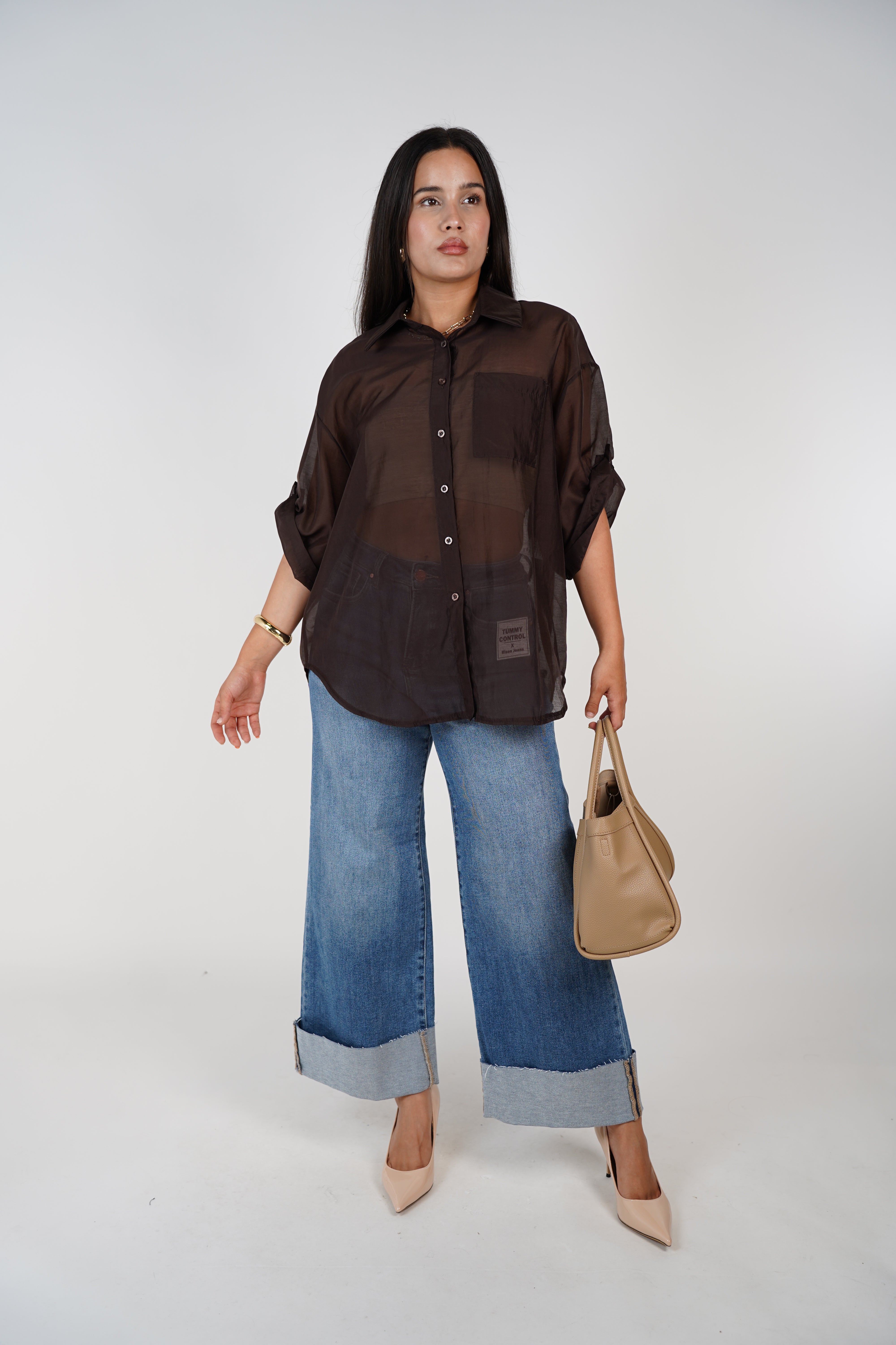 Lira Sheer Blouse – Lightweight, Versatile & Effortlessly Chic