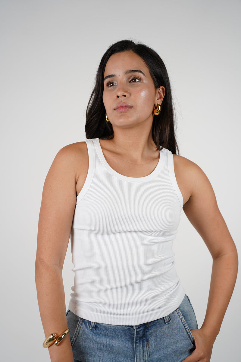 Calen Ribbed Tank Top – Soft Basic Layering Piece
