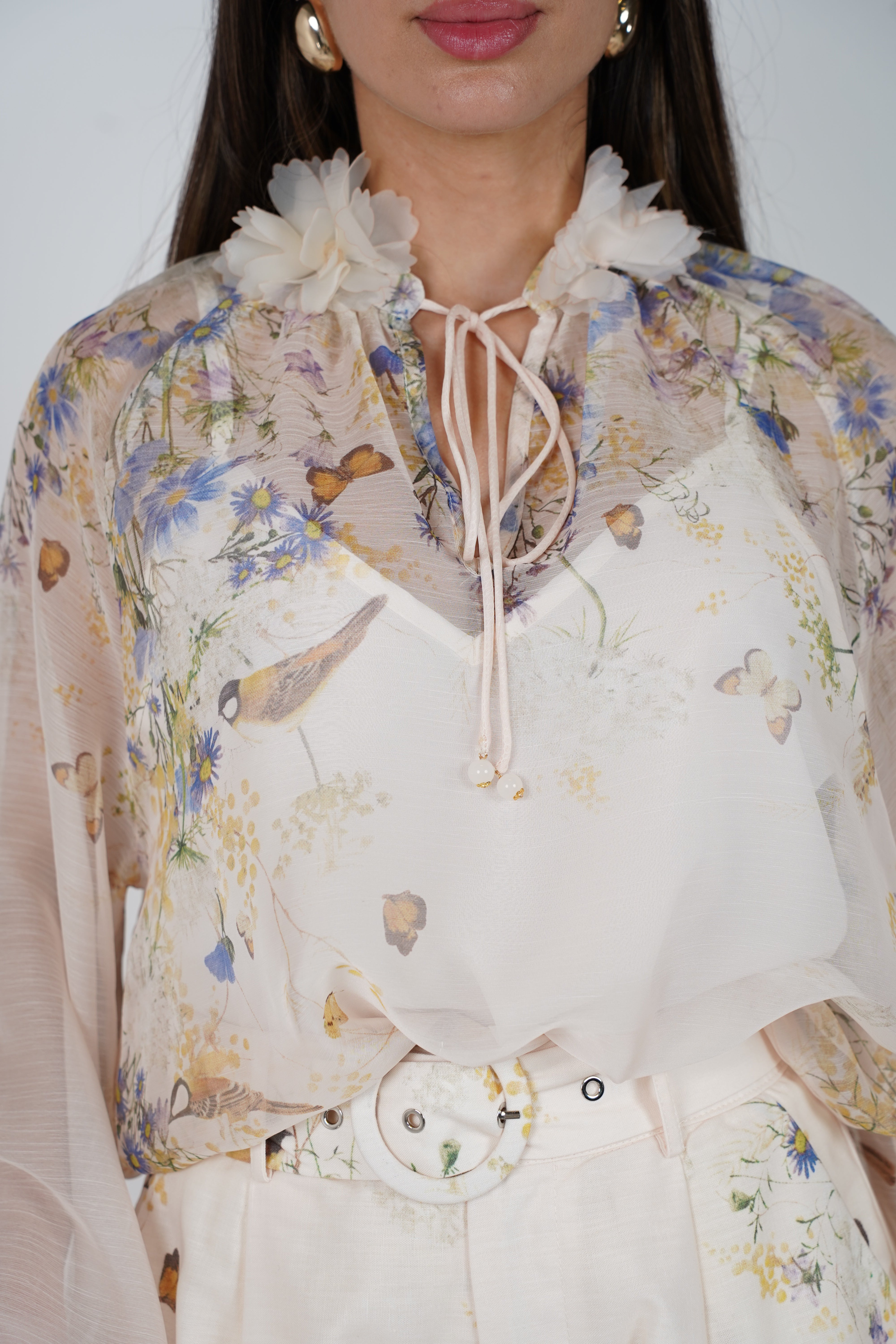 Lurrel Shorts Set – Soft Botanical Elegance