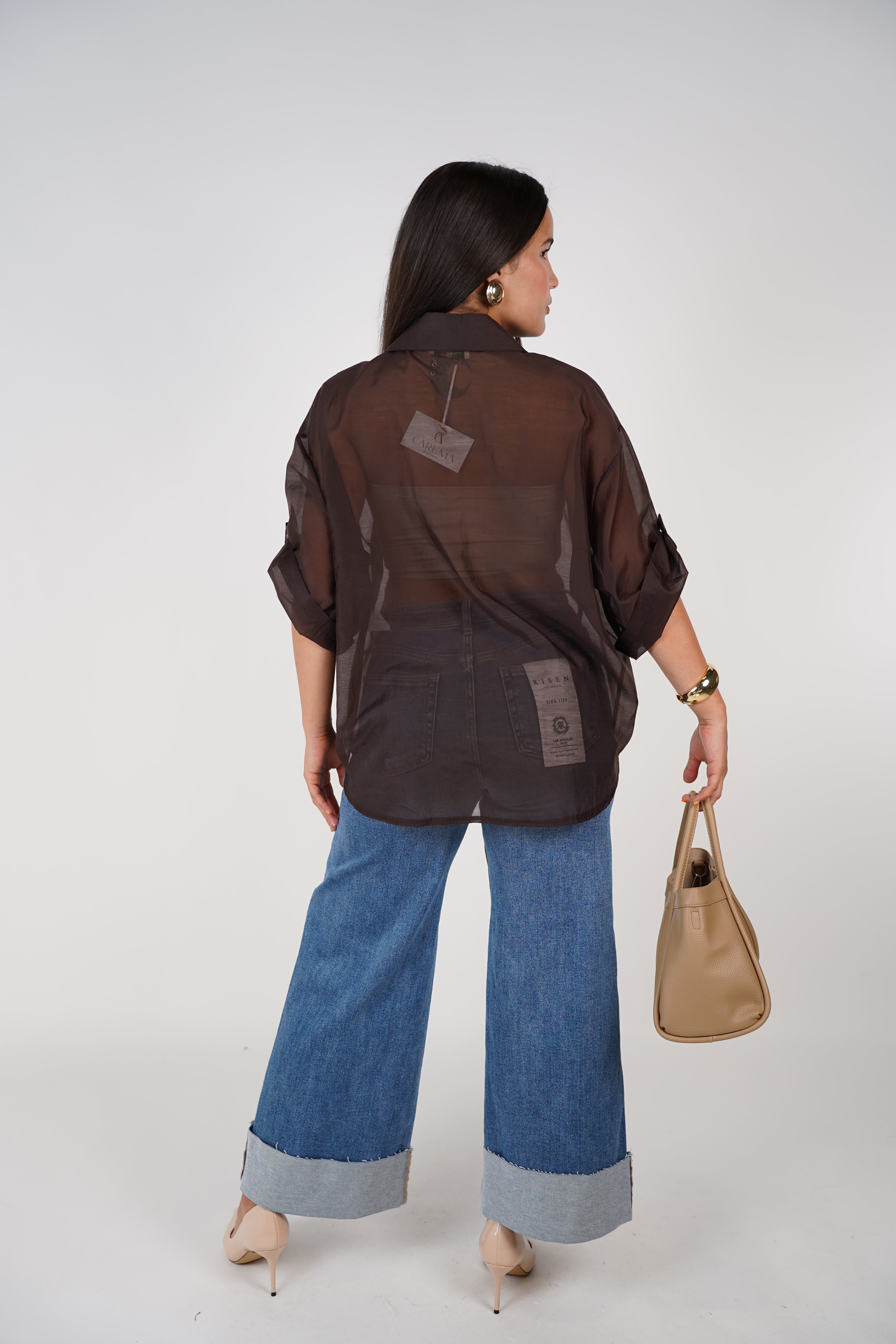 Lira Sheer Blouse – Lightweight, Versatile & Effortlessly Chic