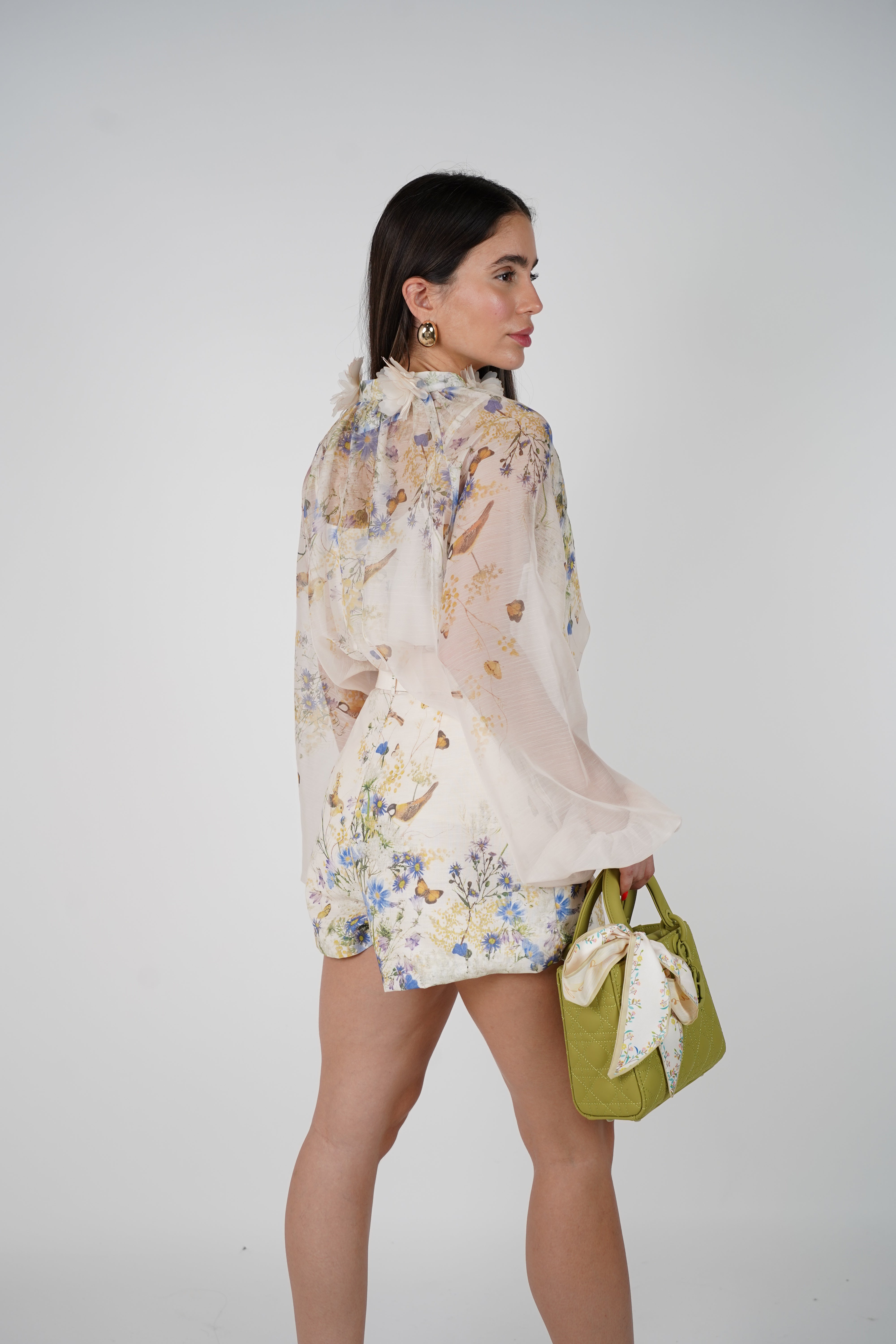 Lurrel Shorts Set – Soft Botanical Elegance