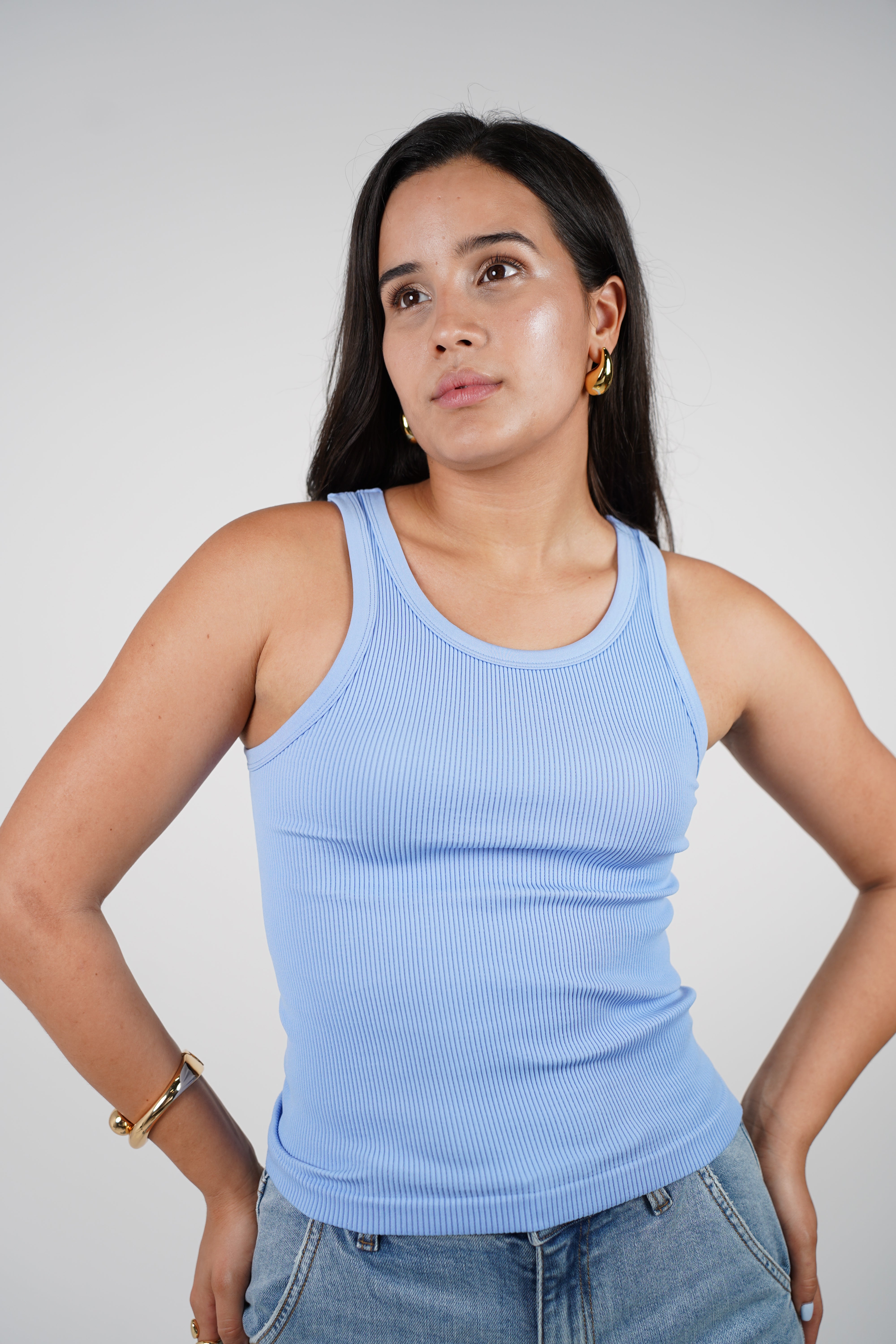 Calen Ribbed Tank Top – Soft Basic Layering Piece