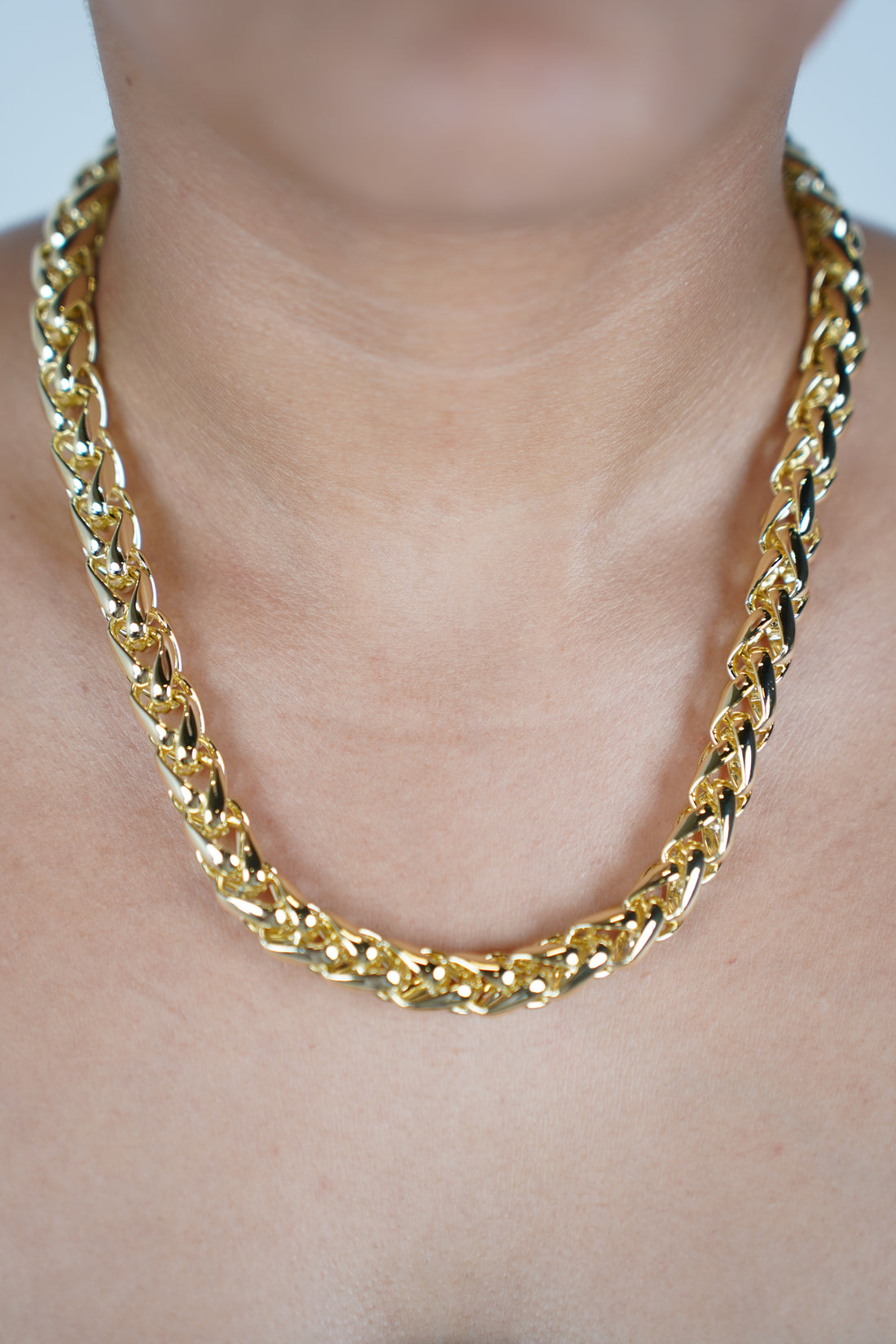 Kimi Chain Chunky Necklace – Bold Gold Link Statement