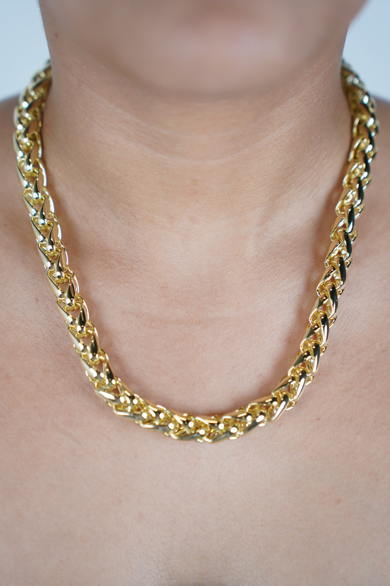 Kimi Chain Chunky Necklace – Bold Gold Link Statement