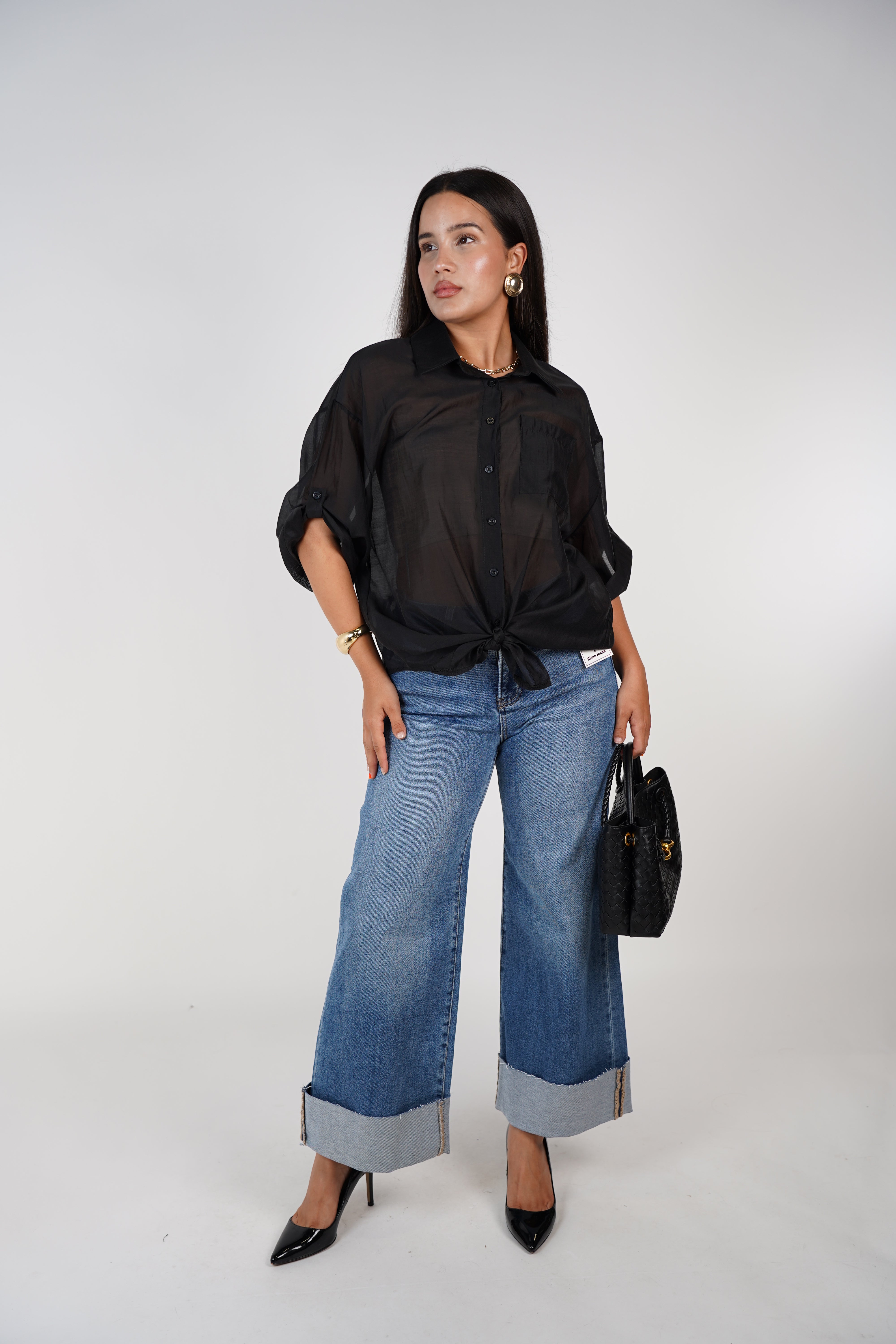 Lira Sheer Blouse – Lightweight, Versatile & Effortlessly Chic