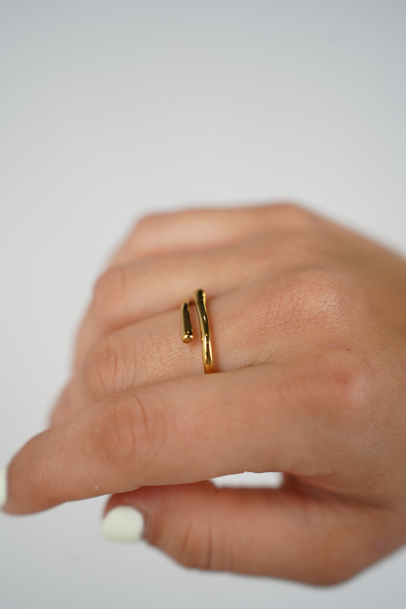 Vivi Thin Ring – Minimalist Open Gold Band