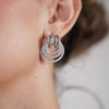 Vira Diamond Earrings – Multi-Hoop Sparkle Elegance