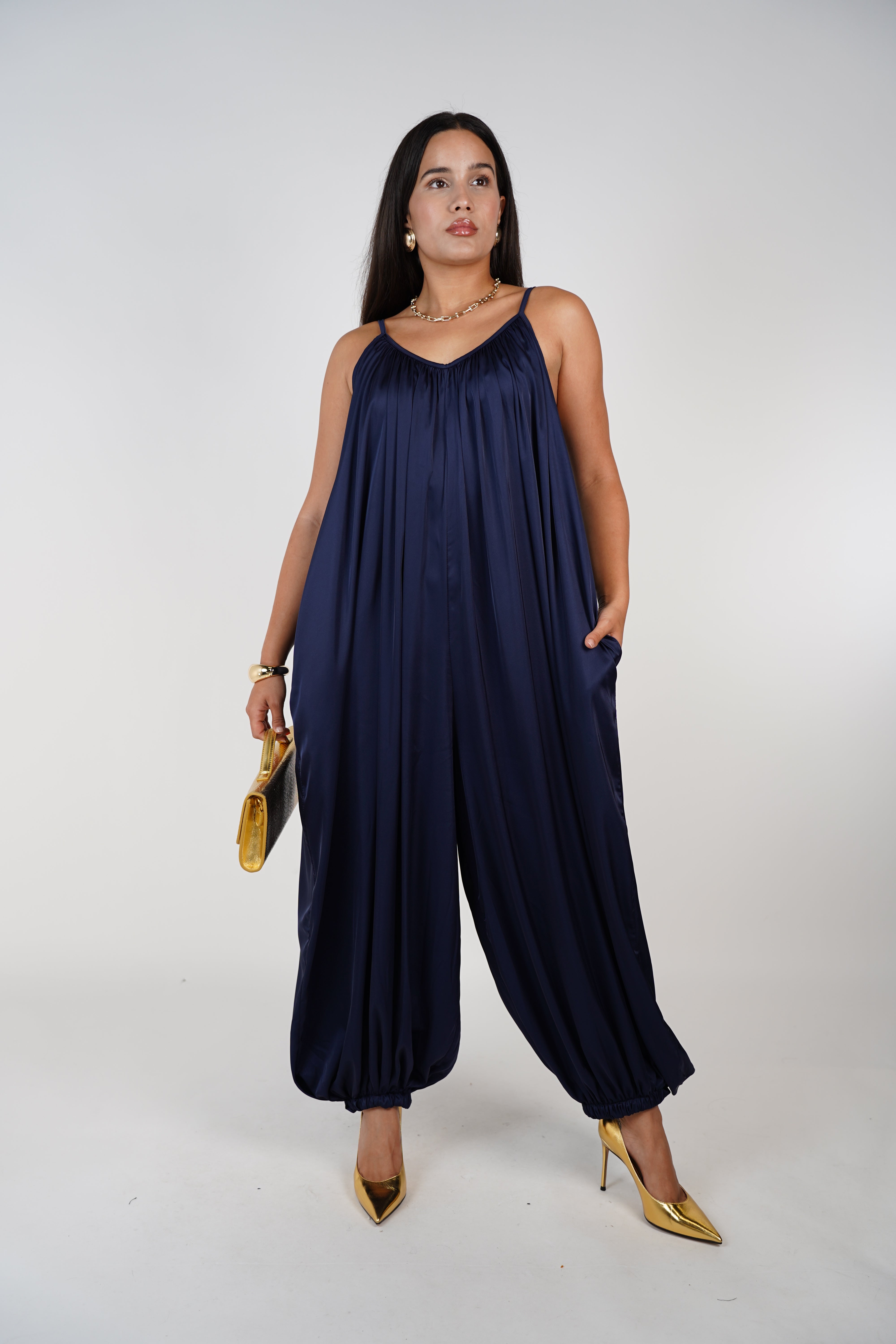 Yomi Aladin Satin Jumpsuit – Relaxed Glamour in Every Step