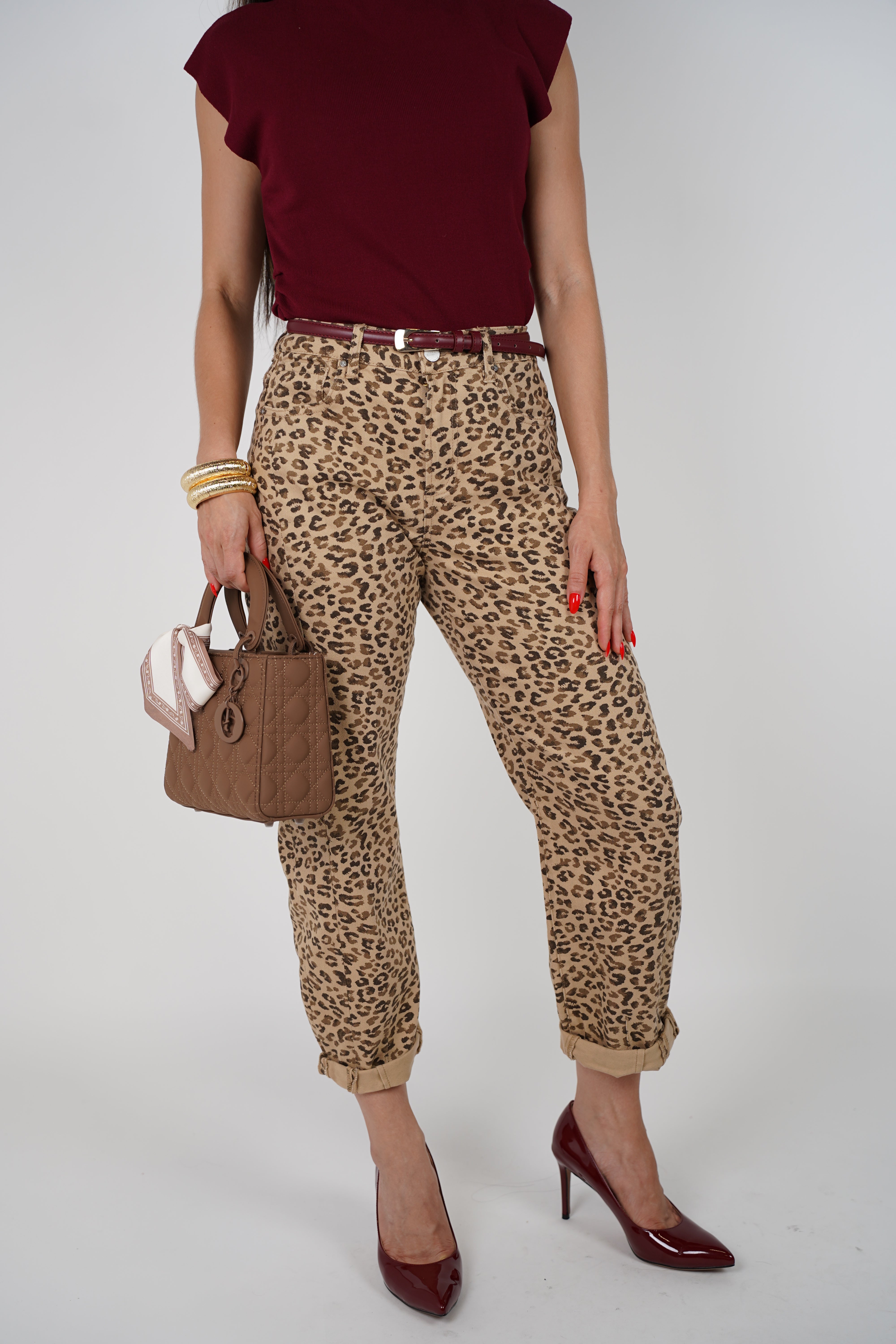 Zyre Barrel Leopard Jeans – Fierce & Effortless Style