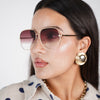 Zuna Aviator Sunglasses – Bold Gradient Frame with Luxe Edge