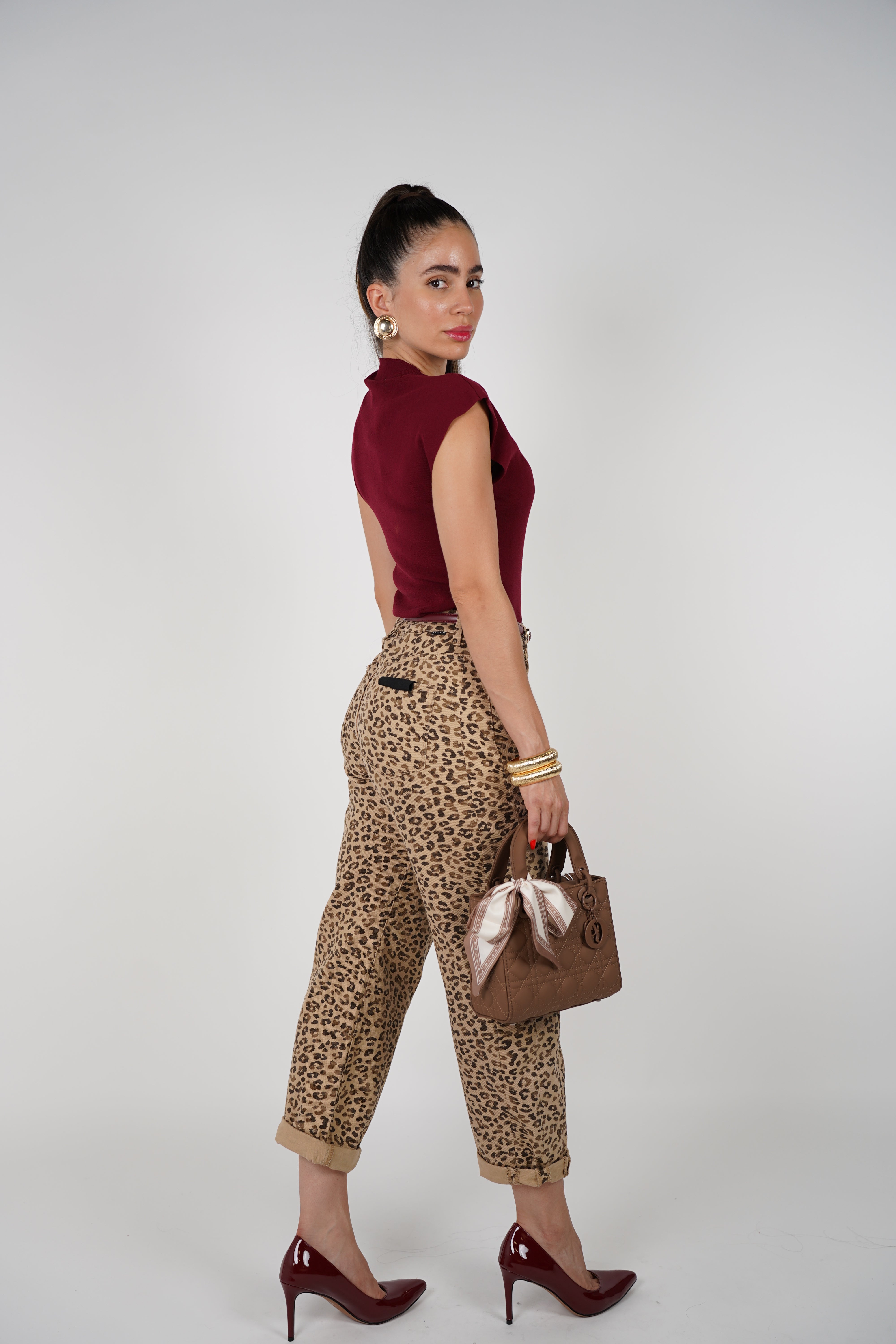 Zyre Barrel Leopard Jeans – Fierce & Effortless Style