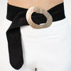 Seralya Suede Belt – Sculpted Modern Statement Accessory
