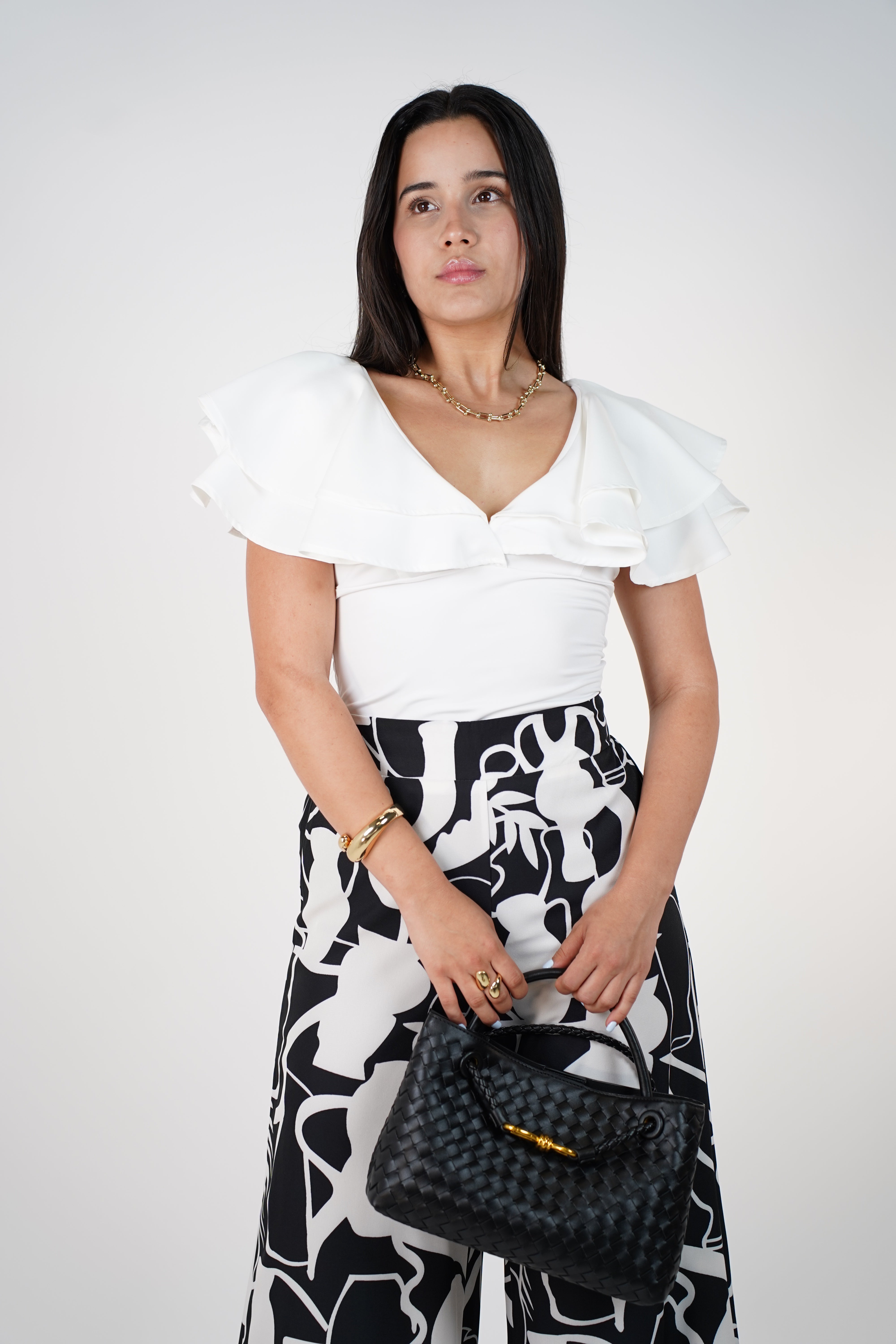 Zamiya Pants Set – Bold Wide-Leg Printed Duo