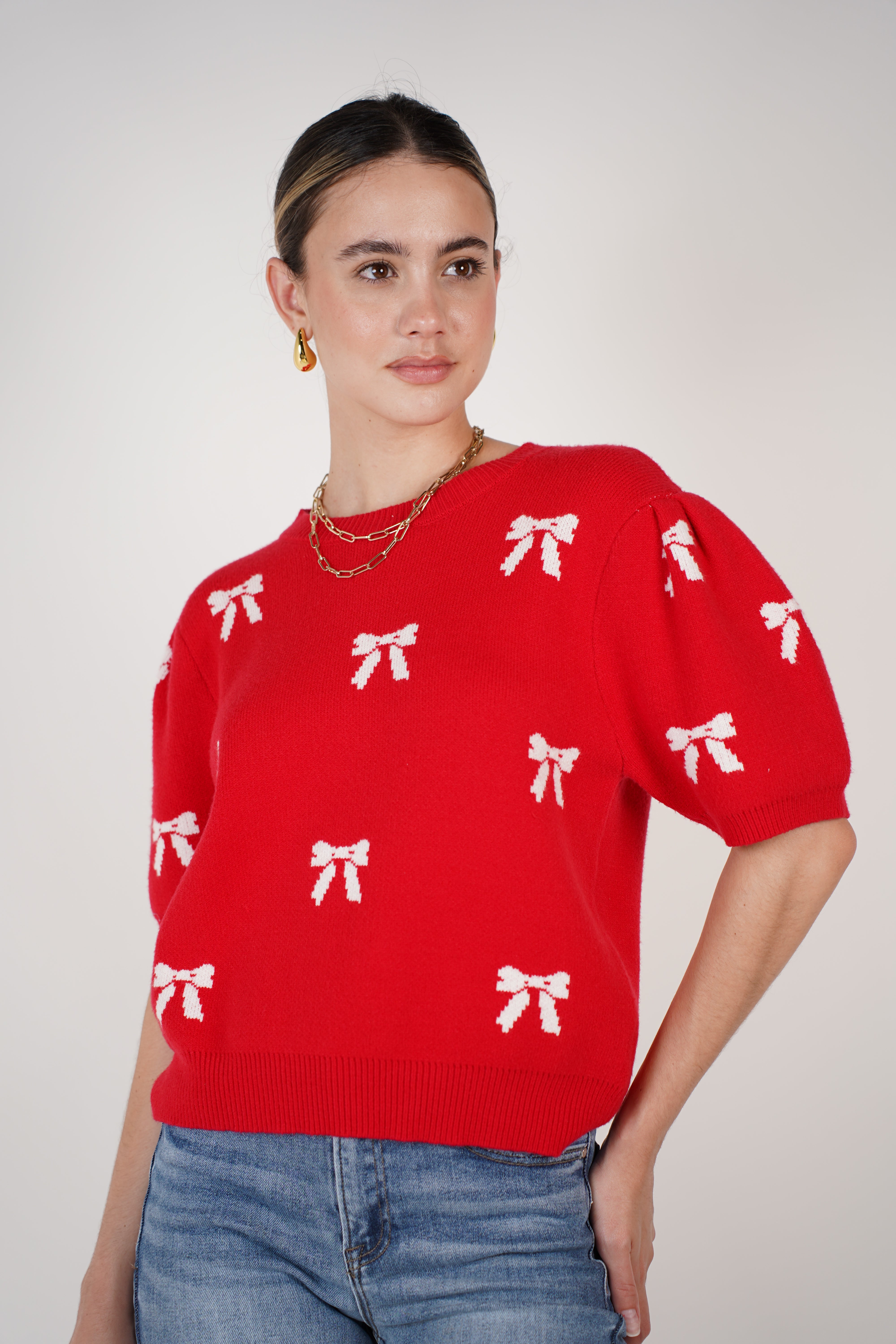 Suéter con lazo de Aimee