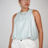 Violeta Satin Sleeveless Blouse – Effortless Elegance in Every Hue