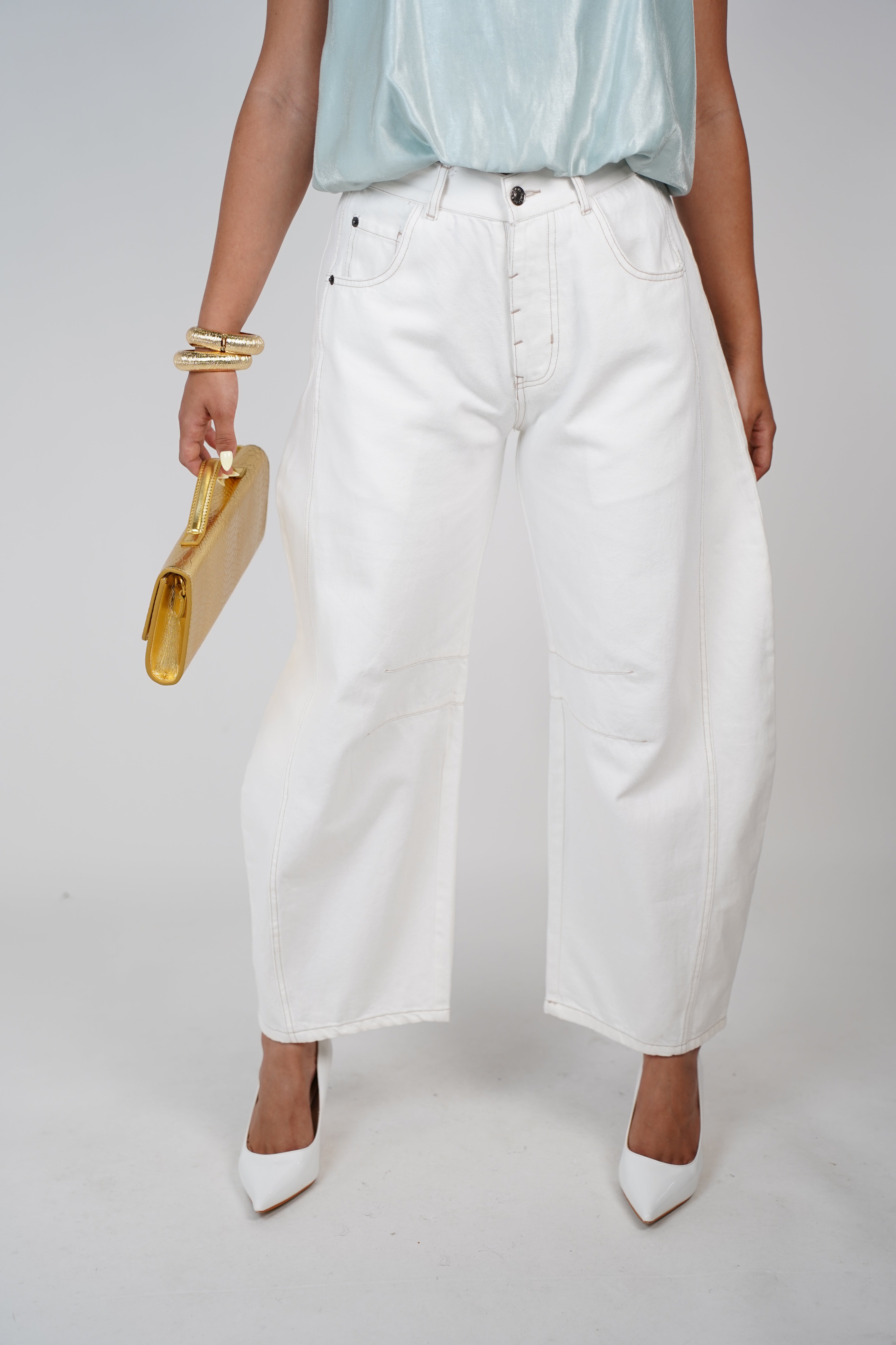 Nova Jean – Crisp White with a Modern Wide-Leg Fit