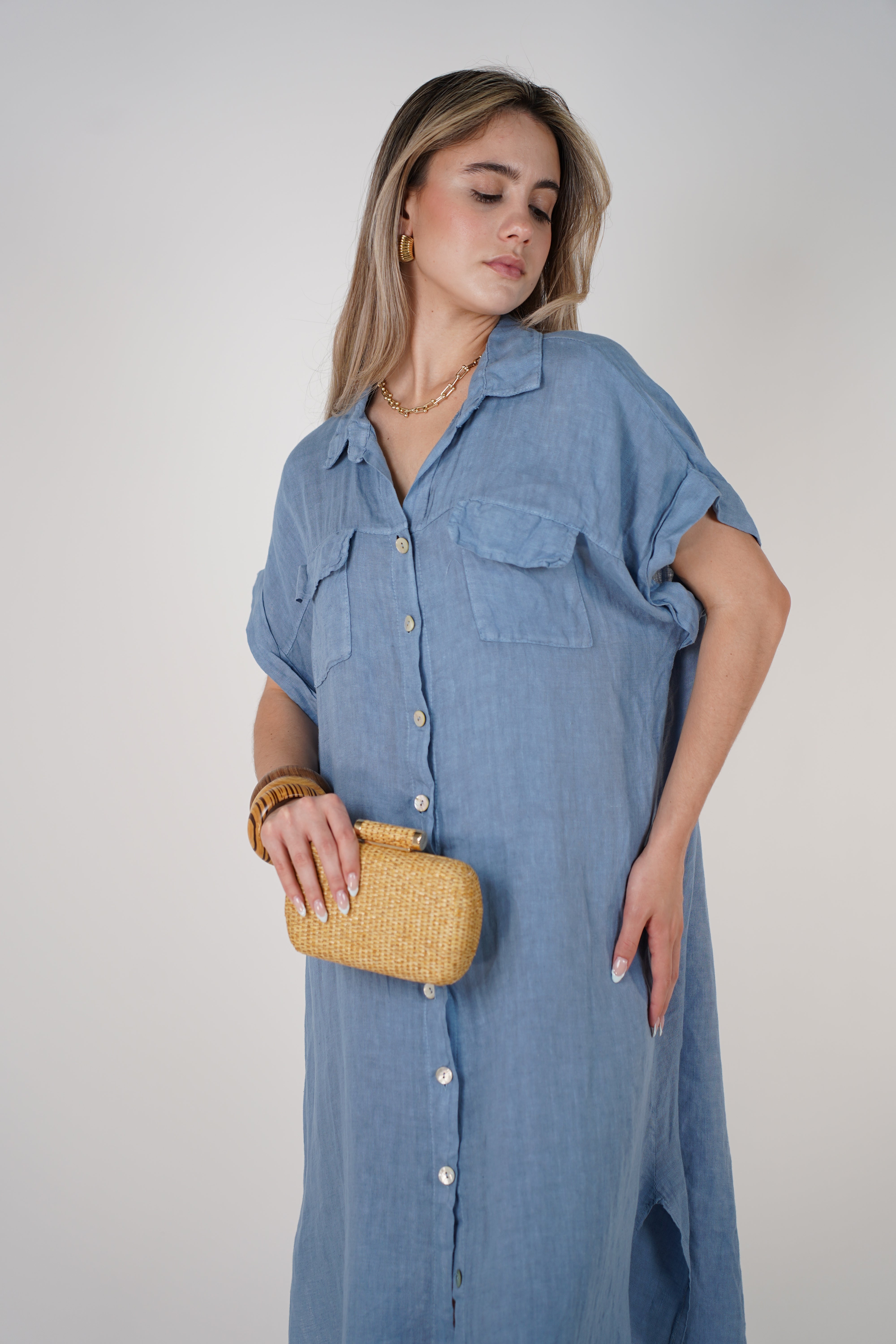 Tais Maxi Linen Dress – Breezy, Effortless, and Chic