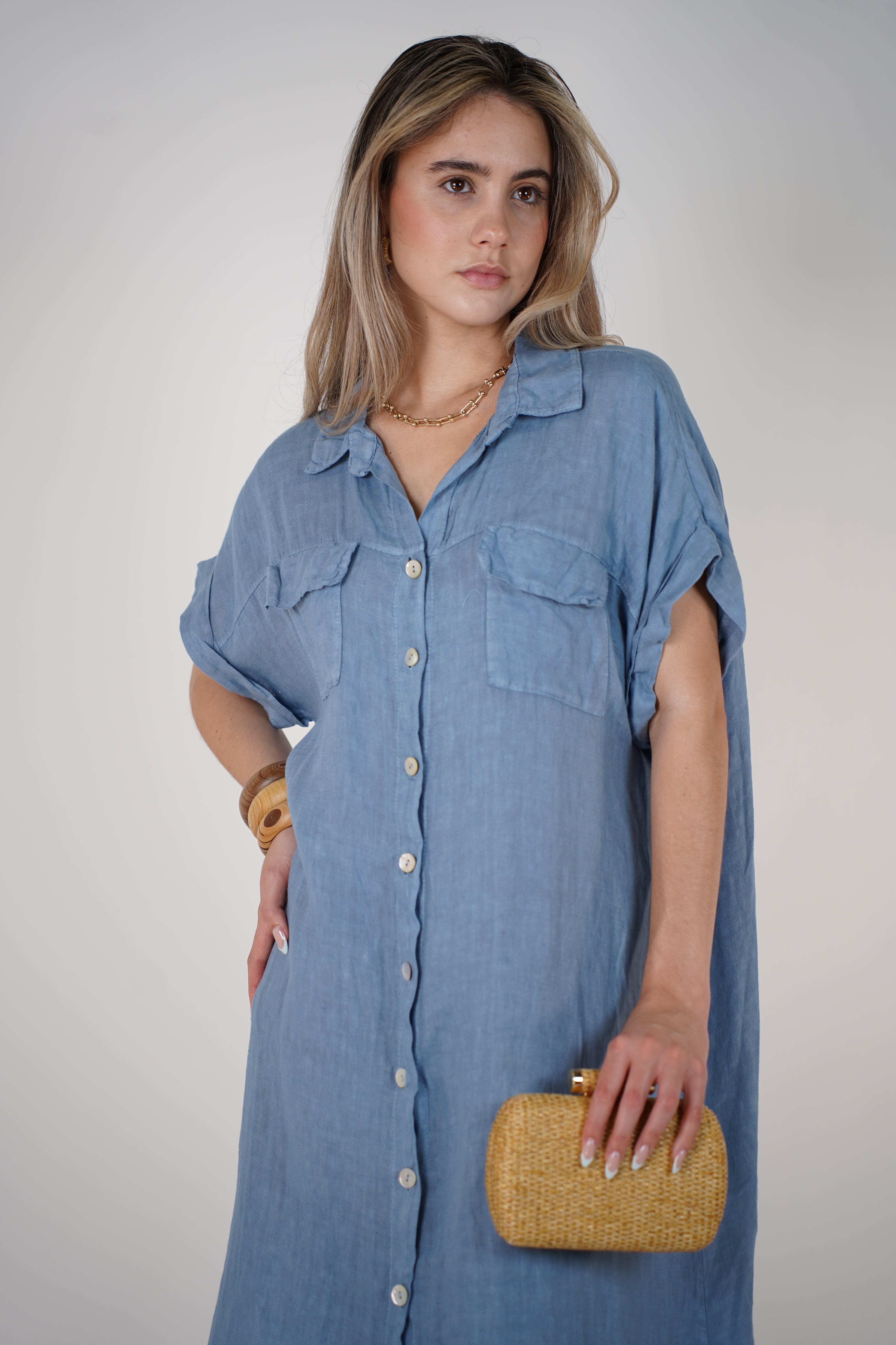 Tais Maxi Linen Dress – Breezy, Effortless, and Chic