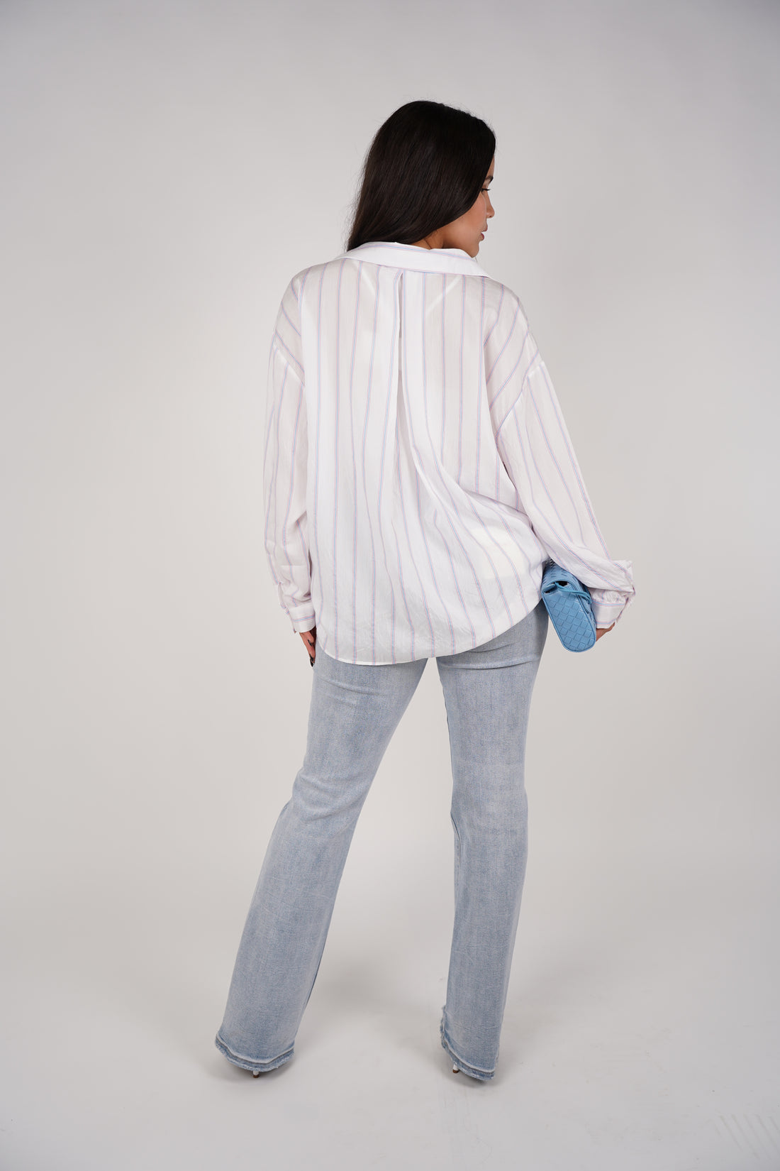 Ruva Stripped Oversized Button Down
