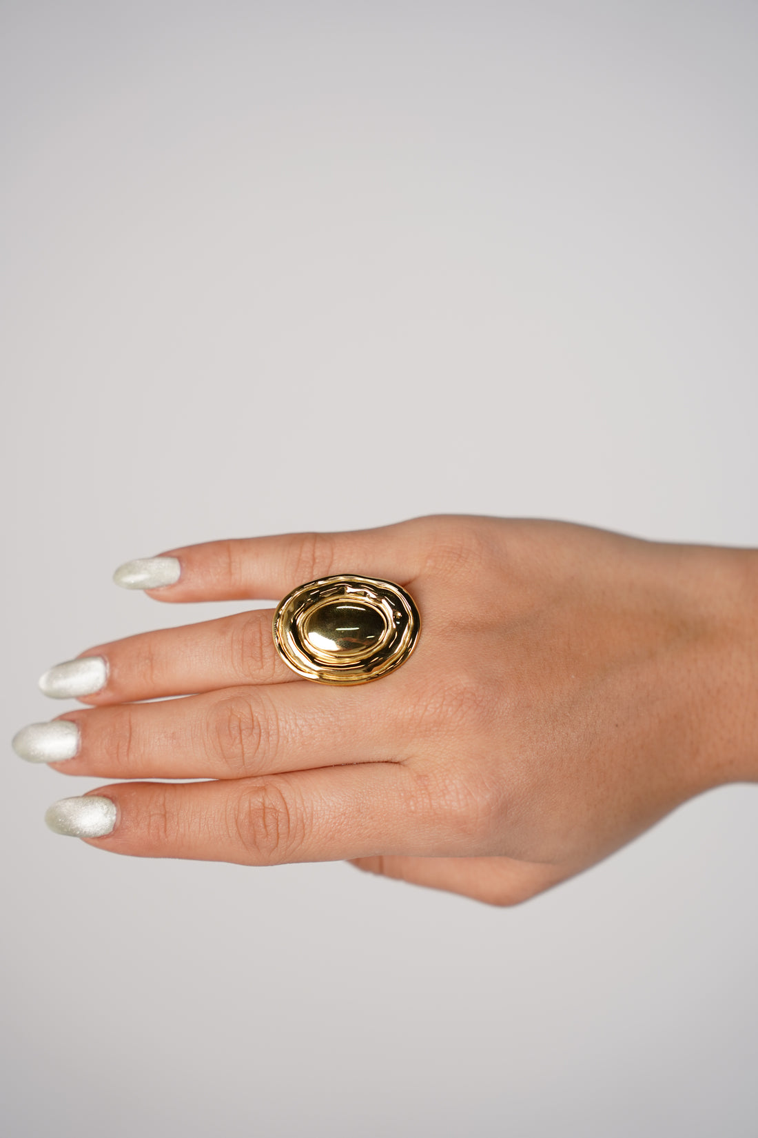 Althea Ring – Sculpted Gold Statement Ring