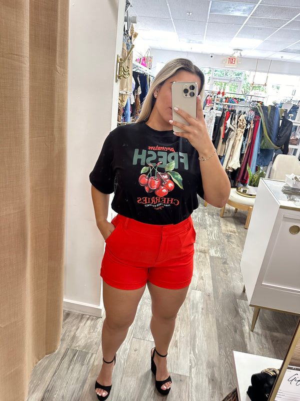 Cherry Shorts - Carema Boutique