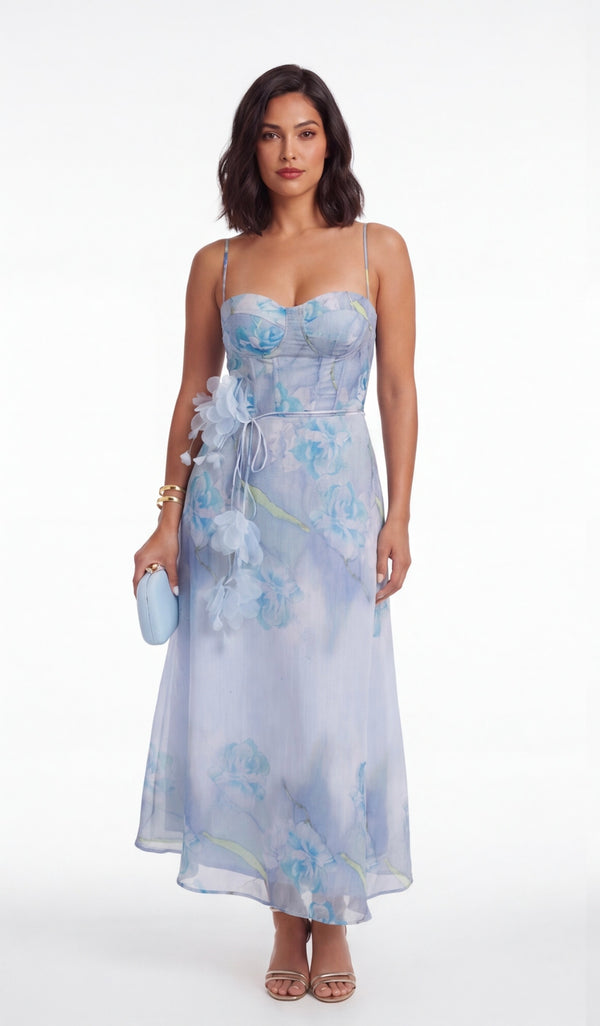 Drea Stamped Maxi Dress