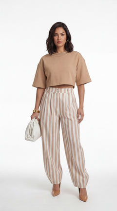 Zairean Solid Crop Top