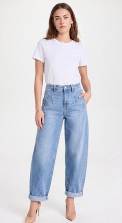 Zalix Crop Barrel Jean