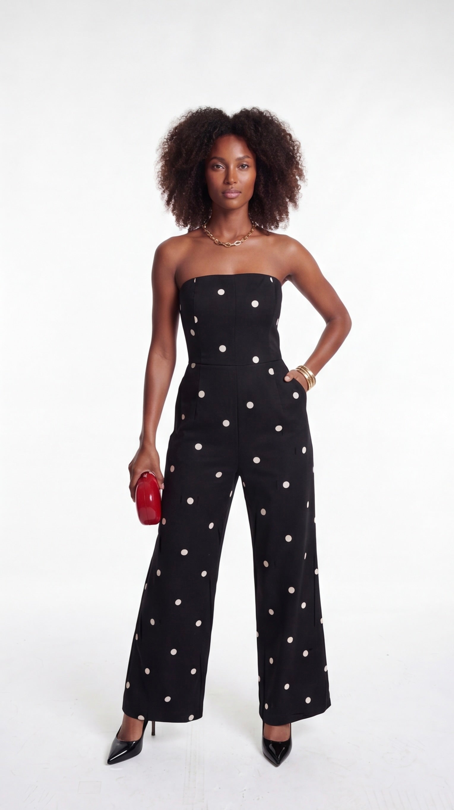Zadie Polka Dot Jumpsuit – Carema Boutique